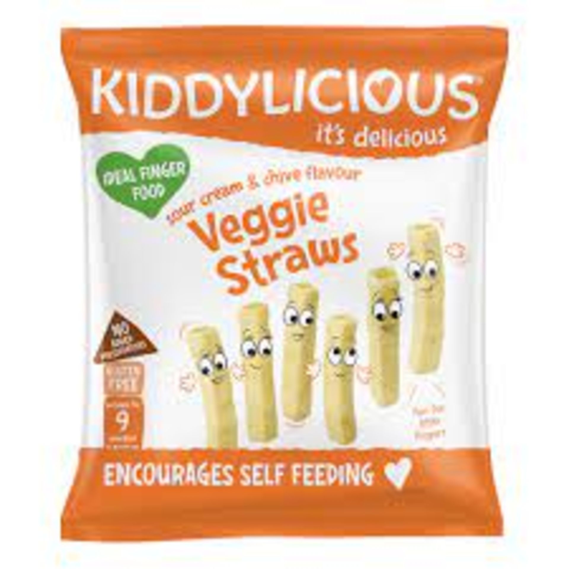 RRP £2433 (Approx. Count 471) Spw14W5344I Kiddylicious Sour Cream & Chive Veggie Straws -