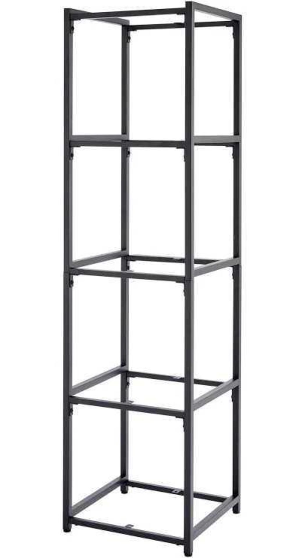 RRP £150 Boxed Brand New Qvc 4 Tier Glass Shelving Unit