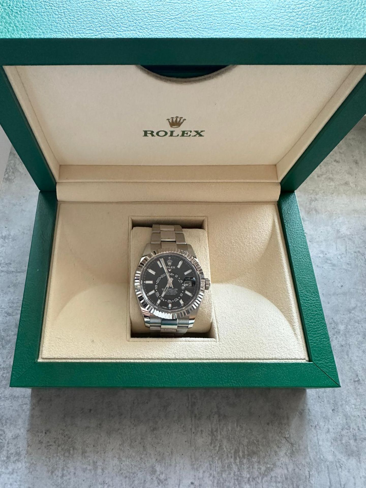 RRP £19000 Stainless Steel Rolex Sky Dweller. 42Mm Withblack Dial And Fluted Bezel On An Oyster - Image 2 of 13