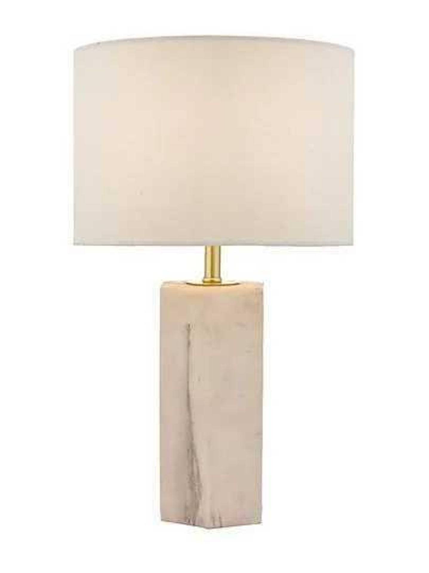 RRP £150 Boxed John Lewis Emilee Glass Base Table Lamp - Image 2 of 3