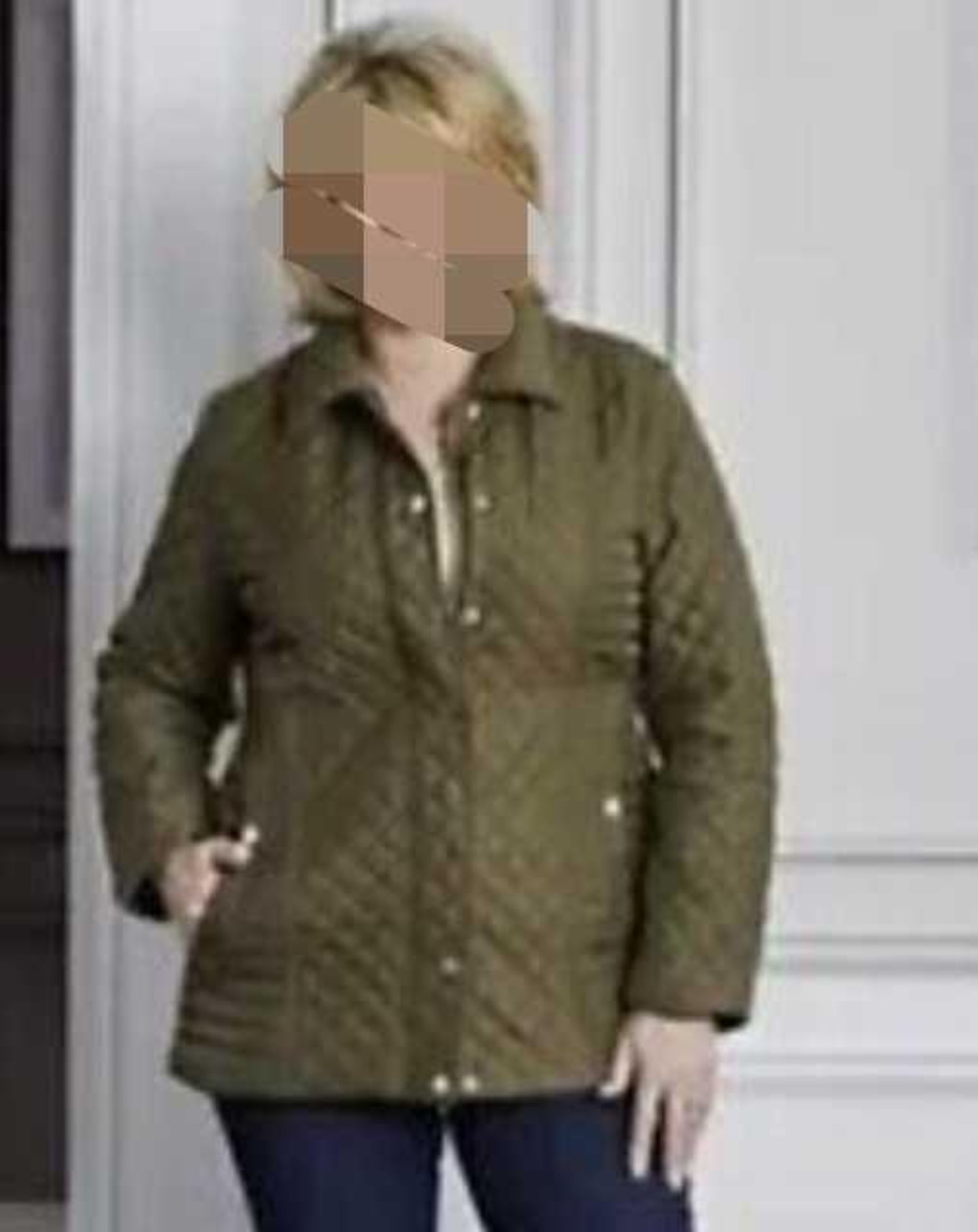 RRP £250 Lot To Contain Approx. 5X Bagged Ruth Langsford Quilted Khaki Jacket Size 16
