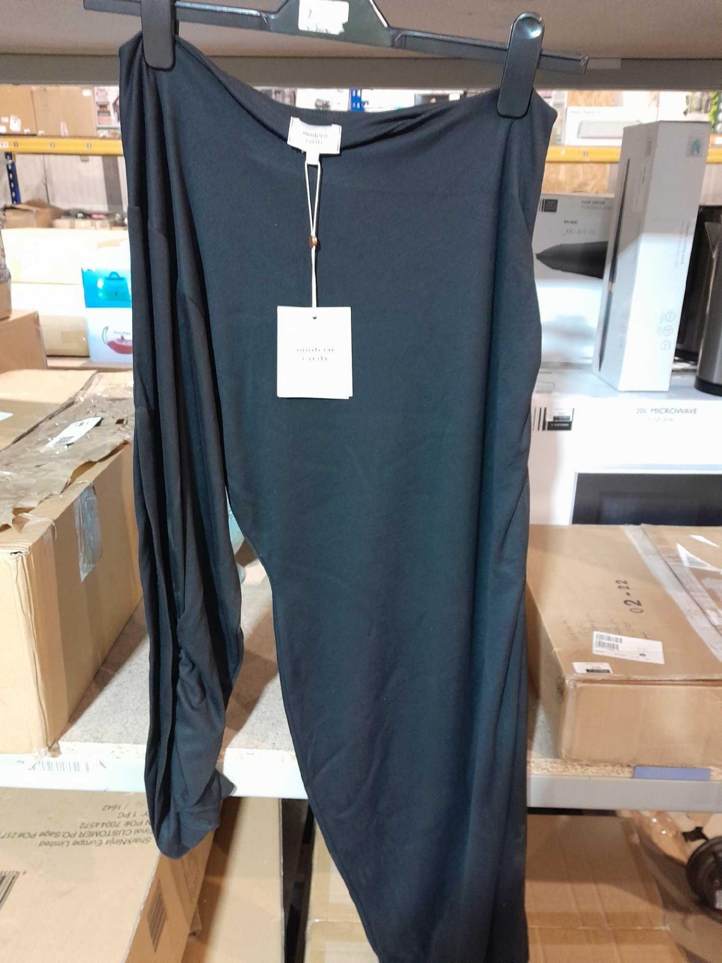 RRP £160 Modern Rarity One Shoulder Black Dress - Image 3 of 3