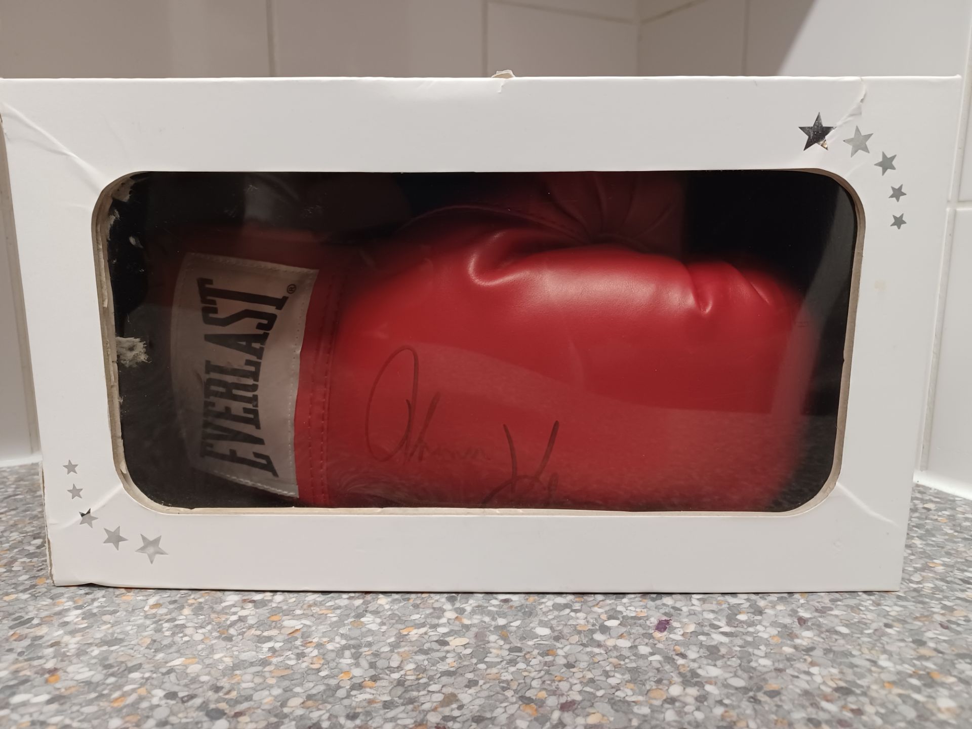 Authentic Thomas "Hitman" Hearns Signed Boxing Glove