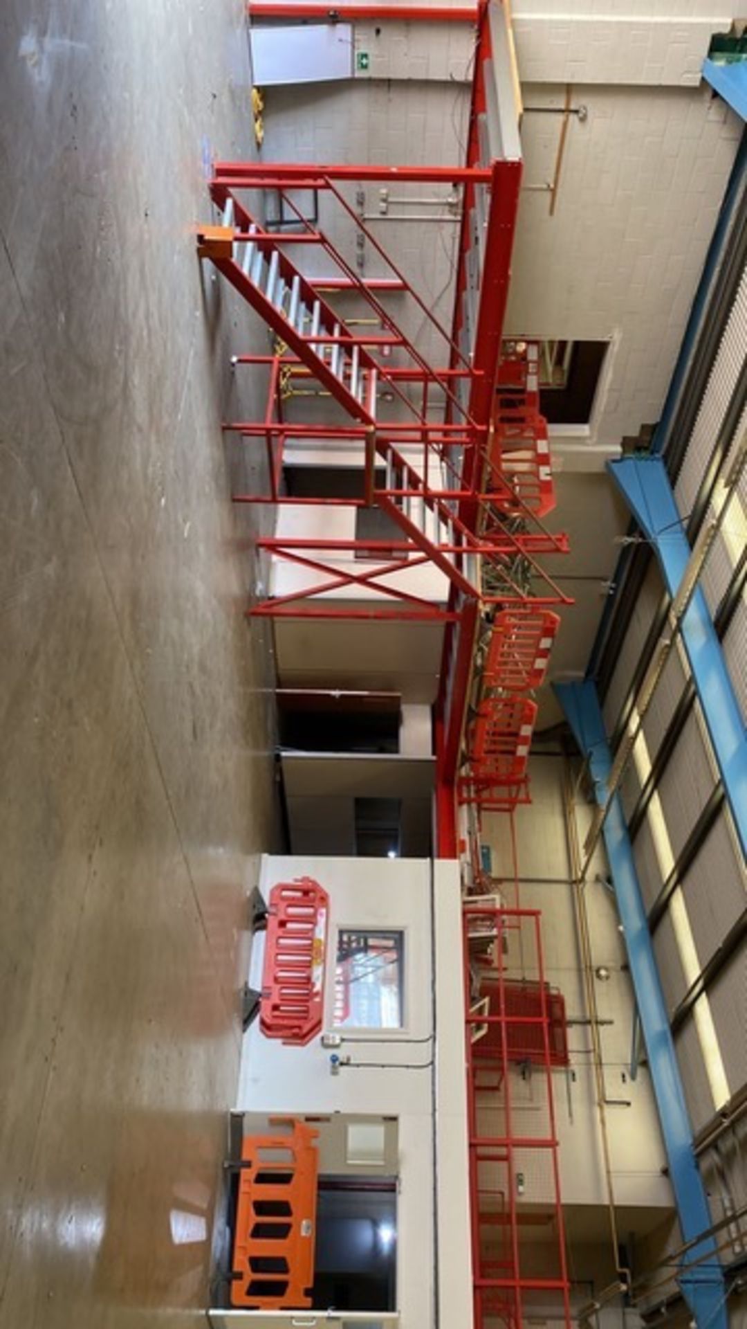 RRP £2400 Lot To Contain Mezzanine Floor Staircase 2.8M Finished Height With Middle Platform. - Image 2 of 2
