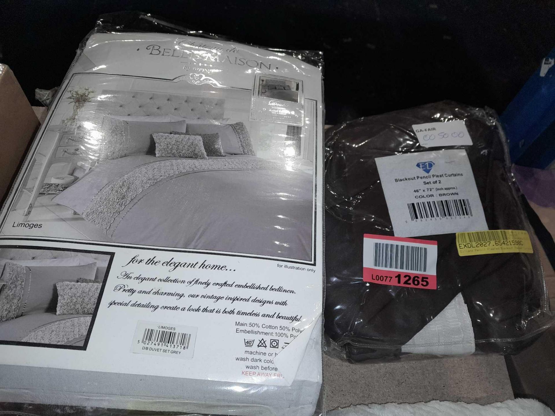 RRP £195 Lot To Contain Approx. 6X Assorted Items, Luxury Soft Touch Velvet Double Duvet Set, Yoland - Image 4 of 5