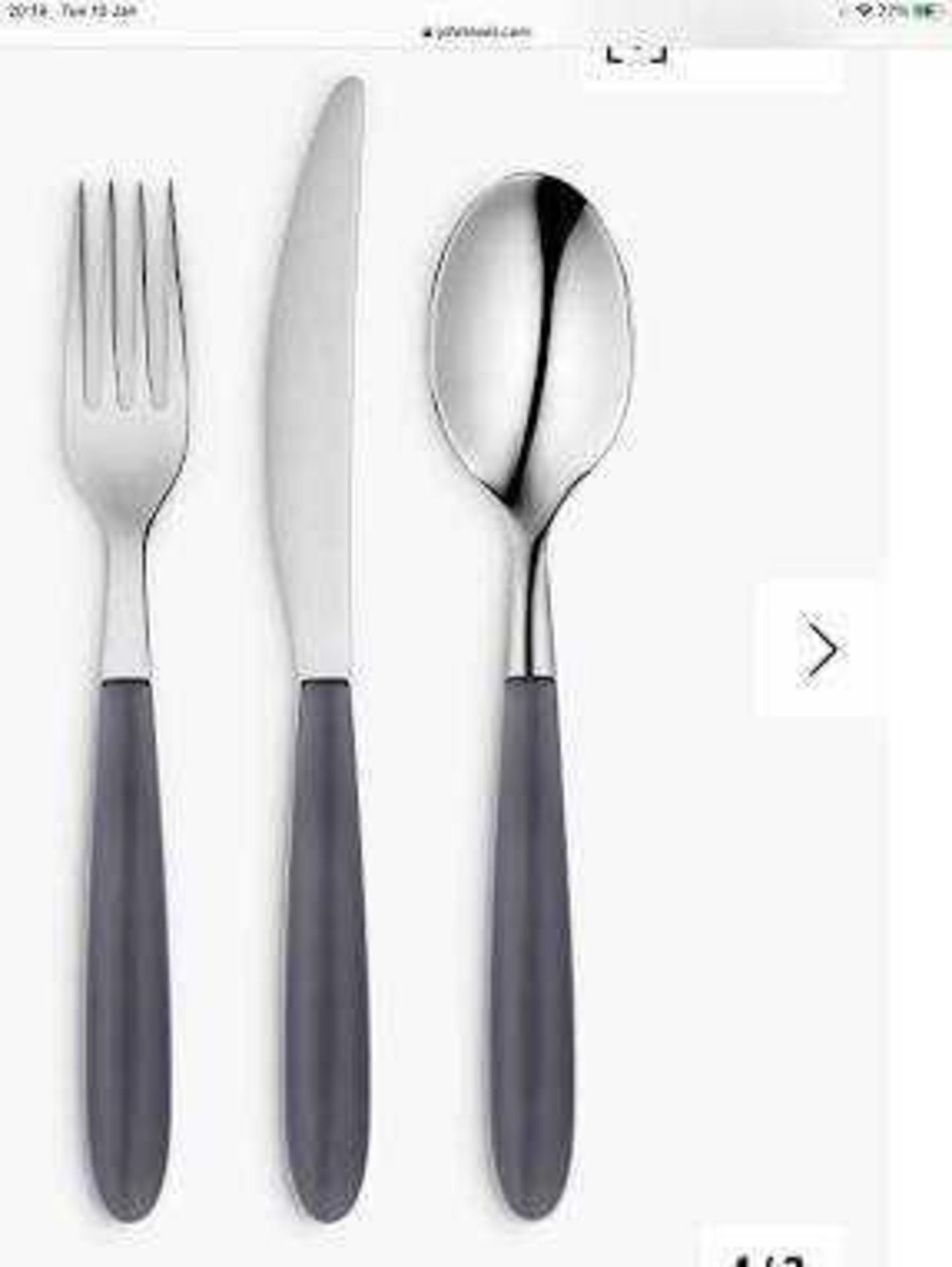 RRP £185 Lot To Contain Approx 5 Assorted John Lewis Items, 2X Vero 18 Piece Cutlery Set, Vero Teasp