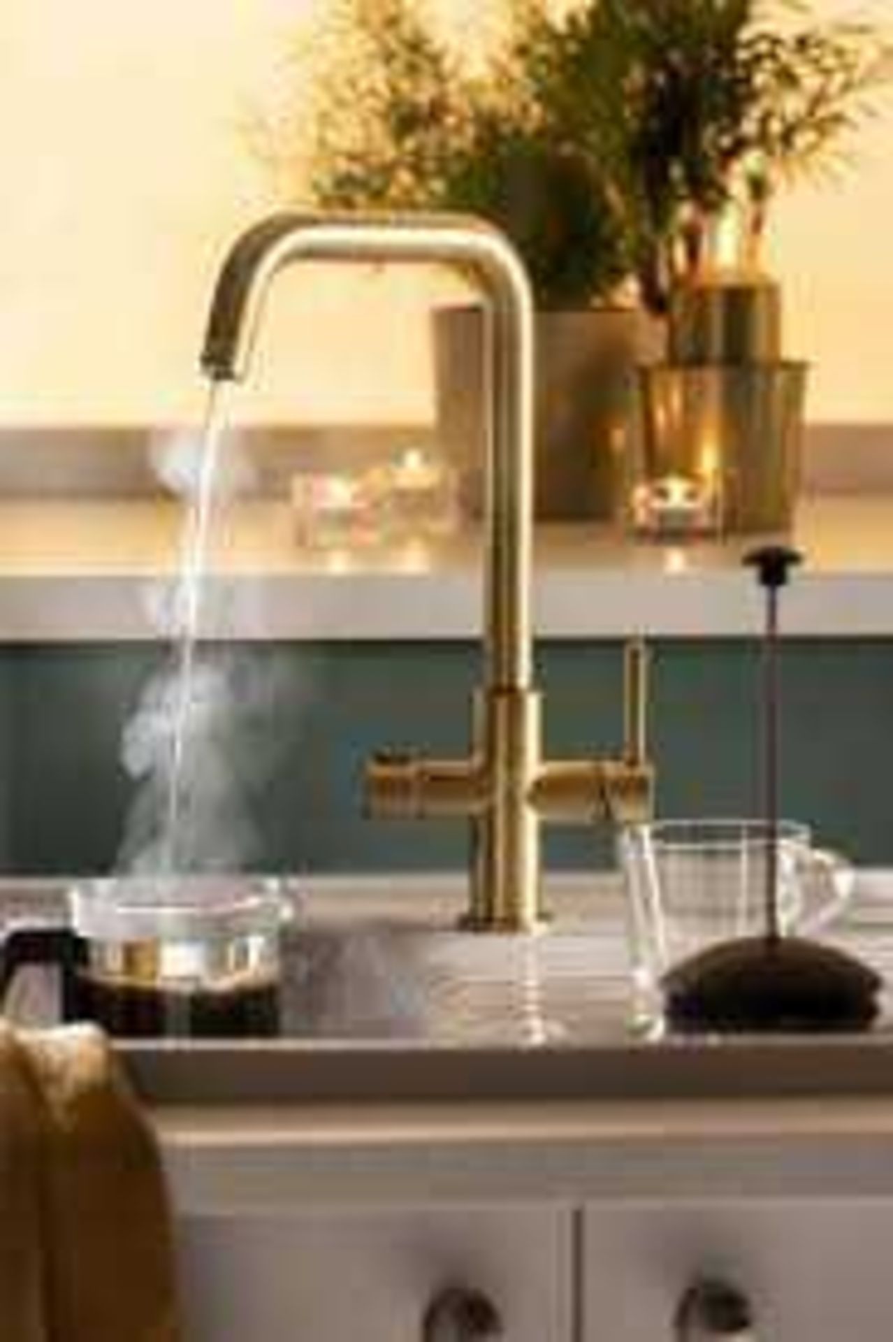 RRP £750 Unboxed Pronteau By Abode Prothia Quad Slimline 3-In-1 Instant Steaming Hot Water Single Le