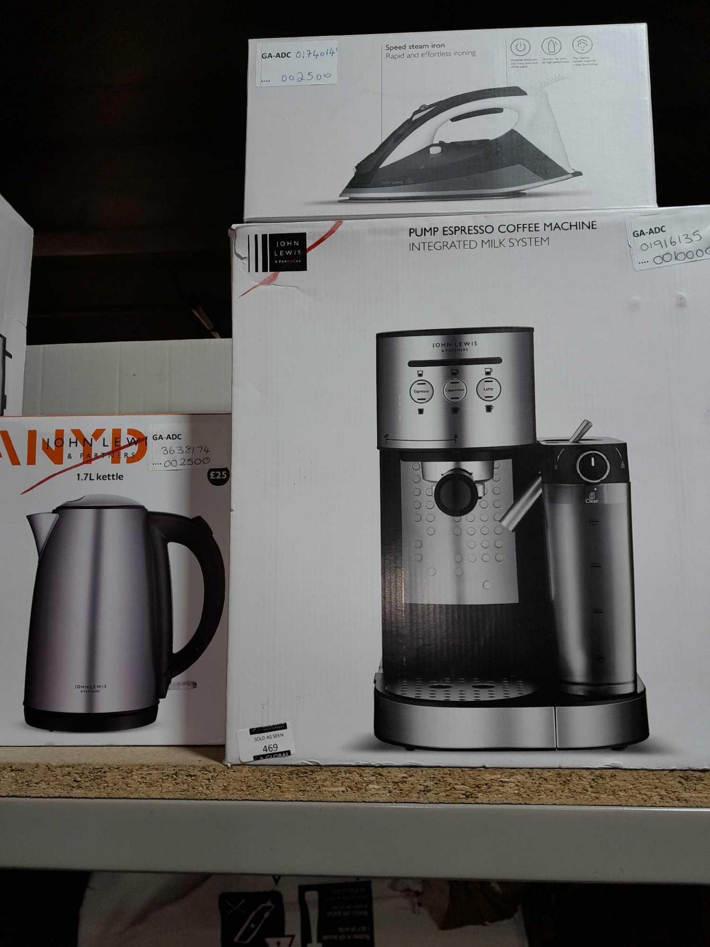 RRP £205 Lot To Contain 5 Boxed And Unboxed Assorted John Lewis Items To Include A Pump Espresso Cof - Image 3 of 4