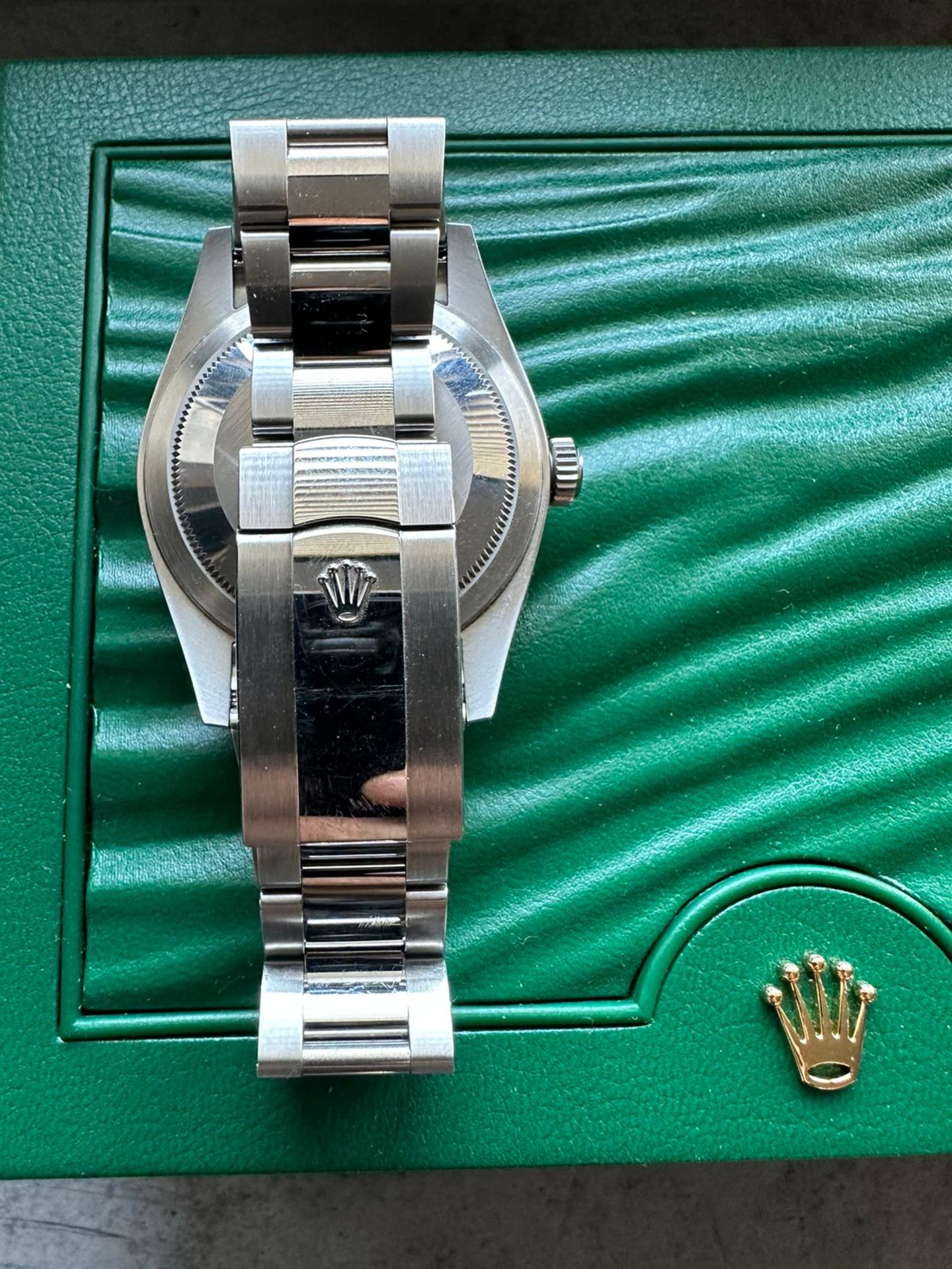 RRP £19000 Stainless Steel Rolex Sky Dweller. 42Mm Withblack Dial And Fluted Bezel On An Oyster Brac - Image 11 of 13