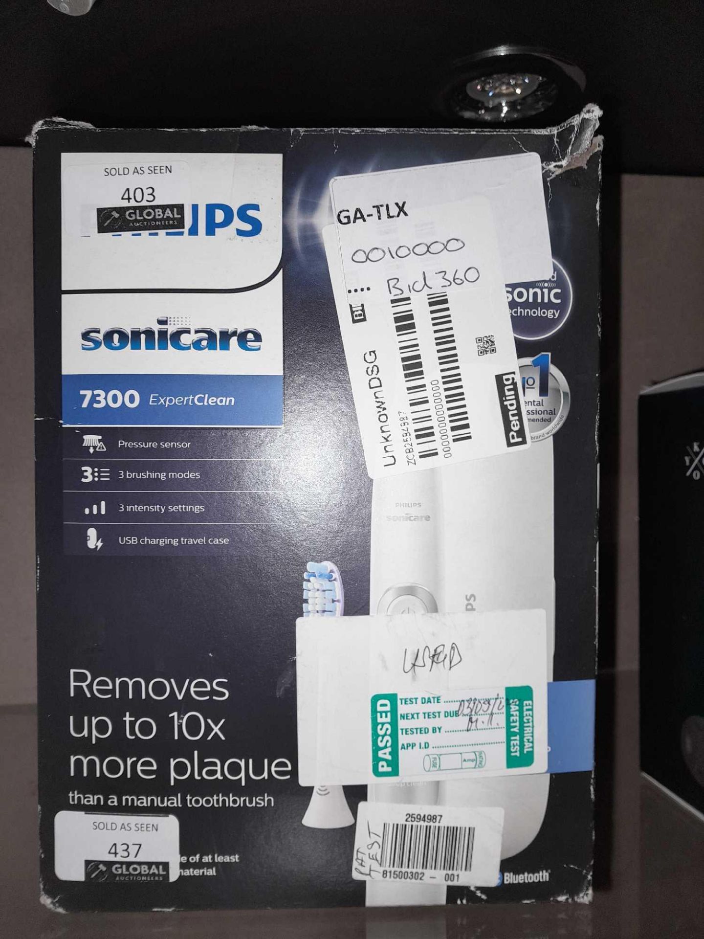 RRP £180 Boxed Philips Sonicare Hx9611 Expert clean 7300 Electric Toothbrush, White - Image 2 of 2