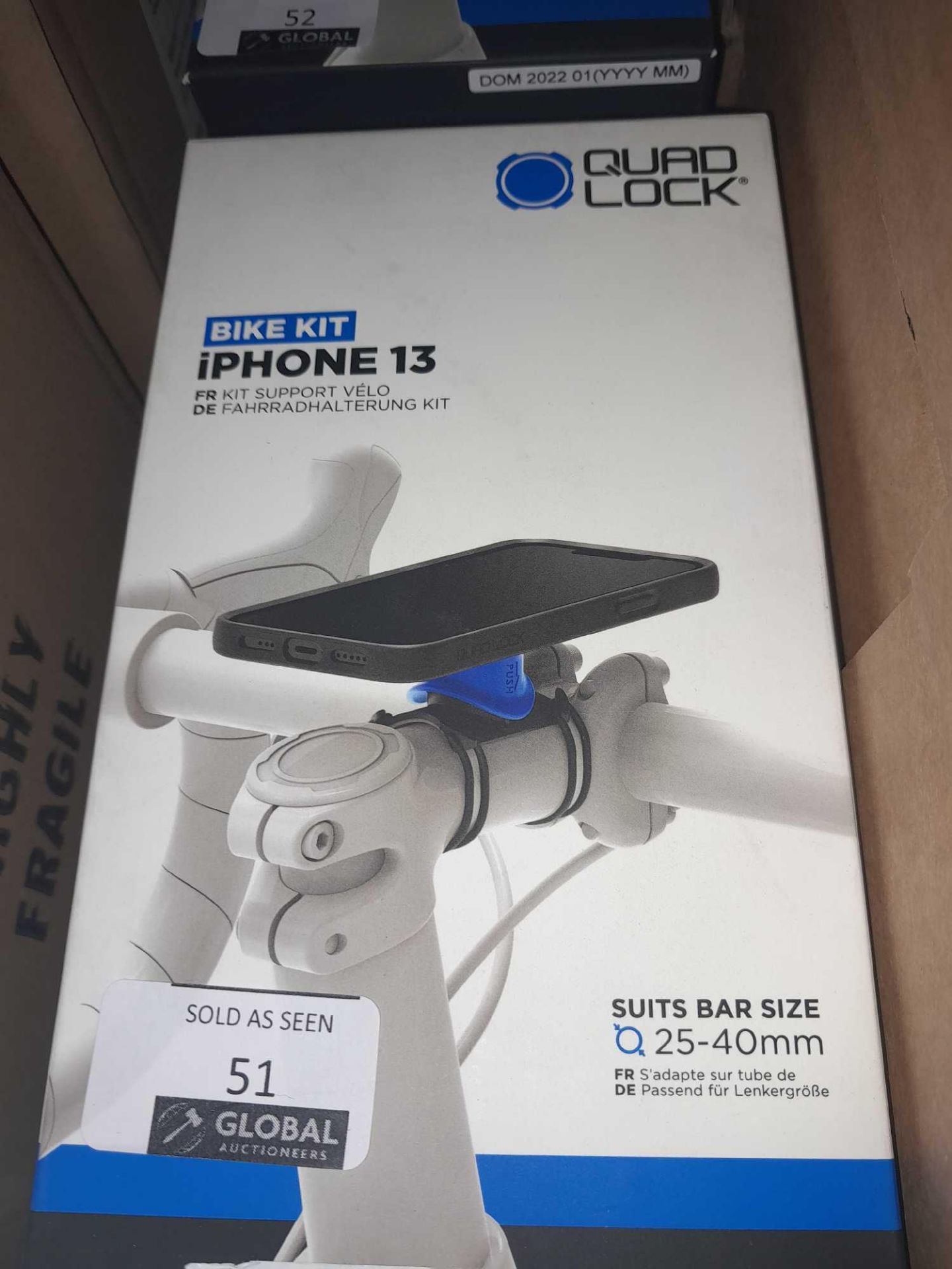 RRPÂ£250 Lot To Contain 5 Boxed Quad Lock iPhone 13 Bicycle Kit - Image 2 of 2