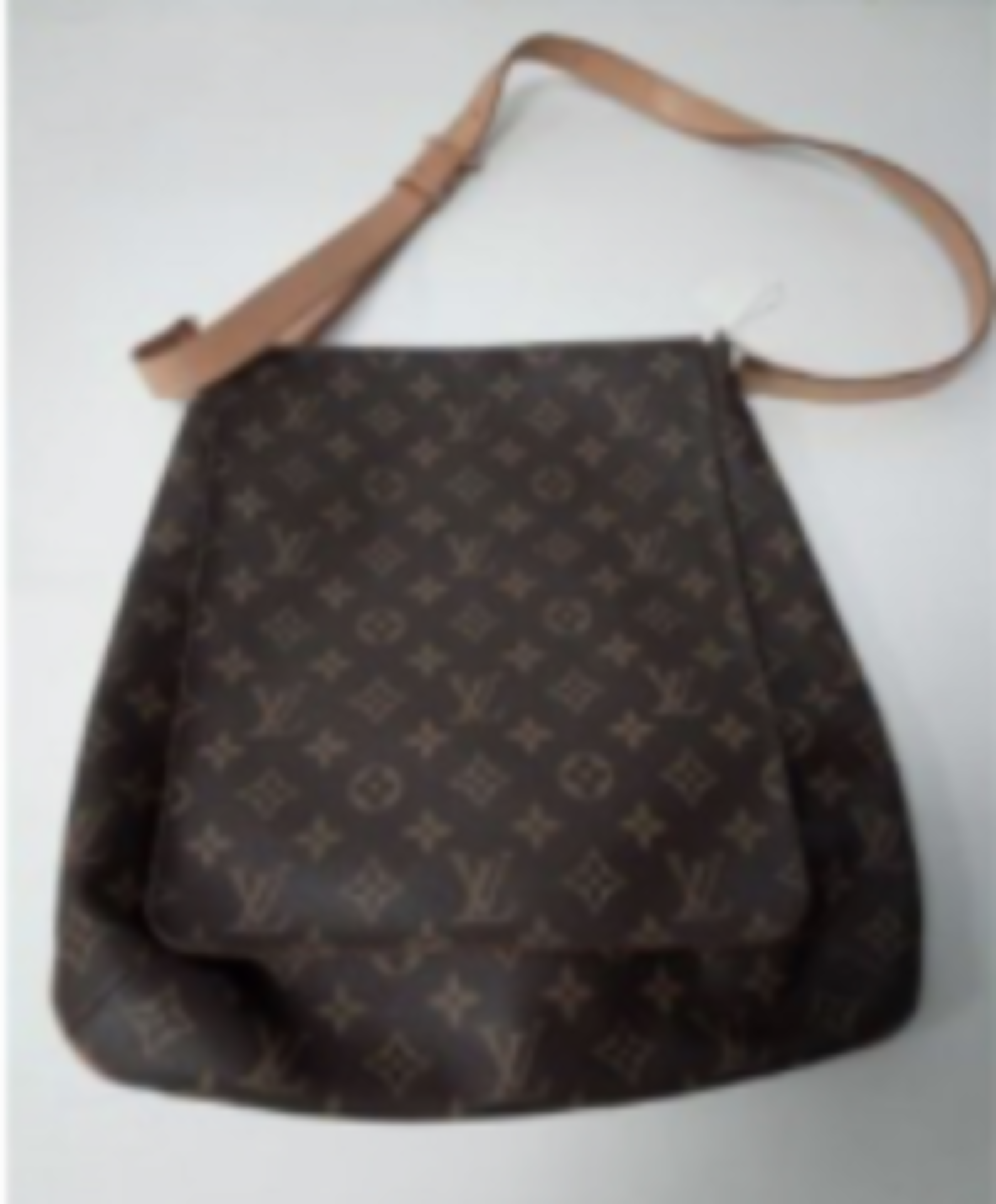 RRP £1750 Louis Vuitton Musette Brown Coated Canvas Monogram Canvas Grade A