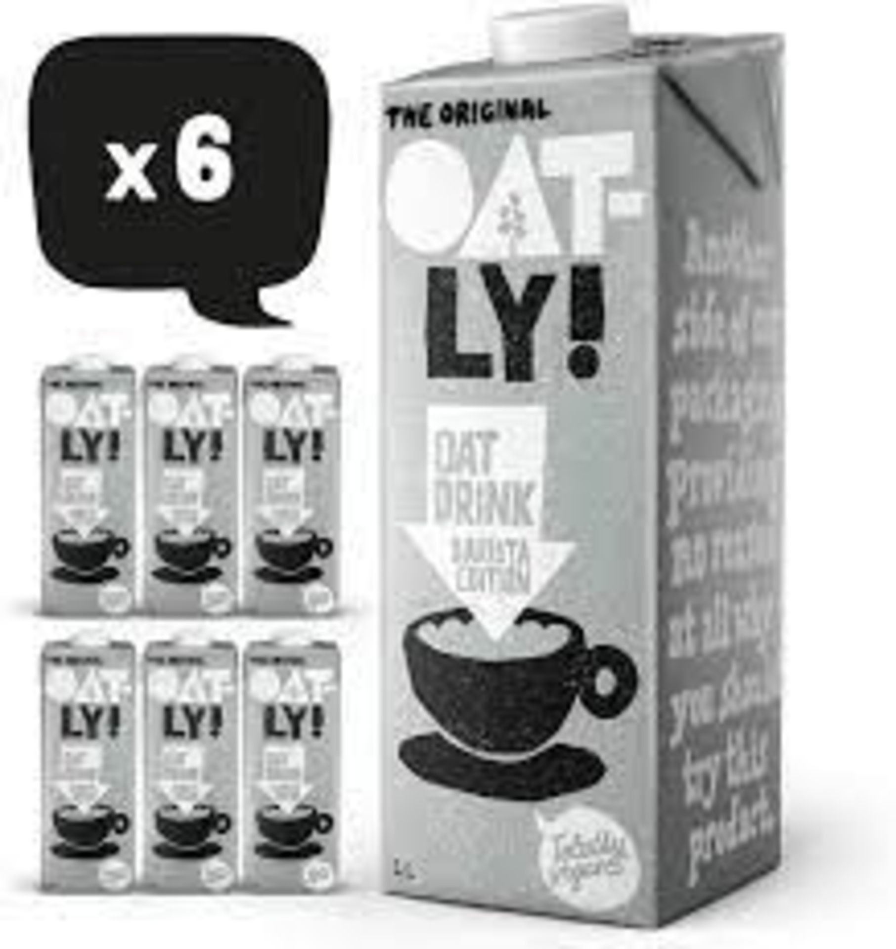 RRP £486 (Approx. Count 54) spW38w5442K OATLY Oat Drink Barista Edition, 6 x 1L. (ET) (Condition