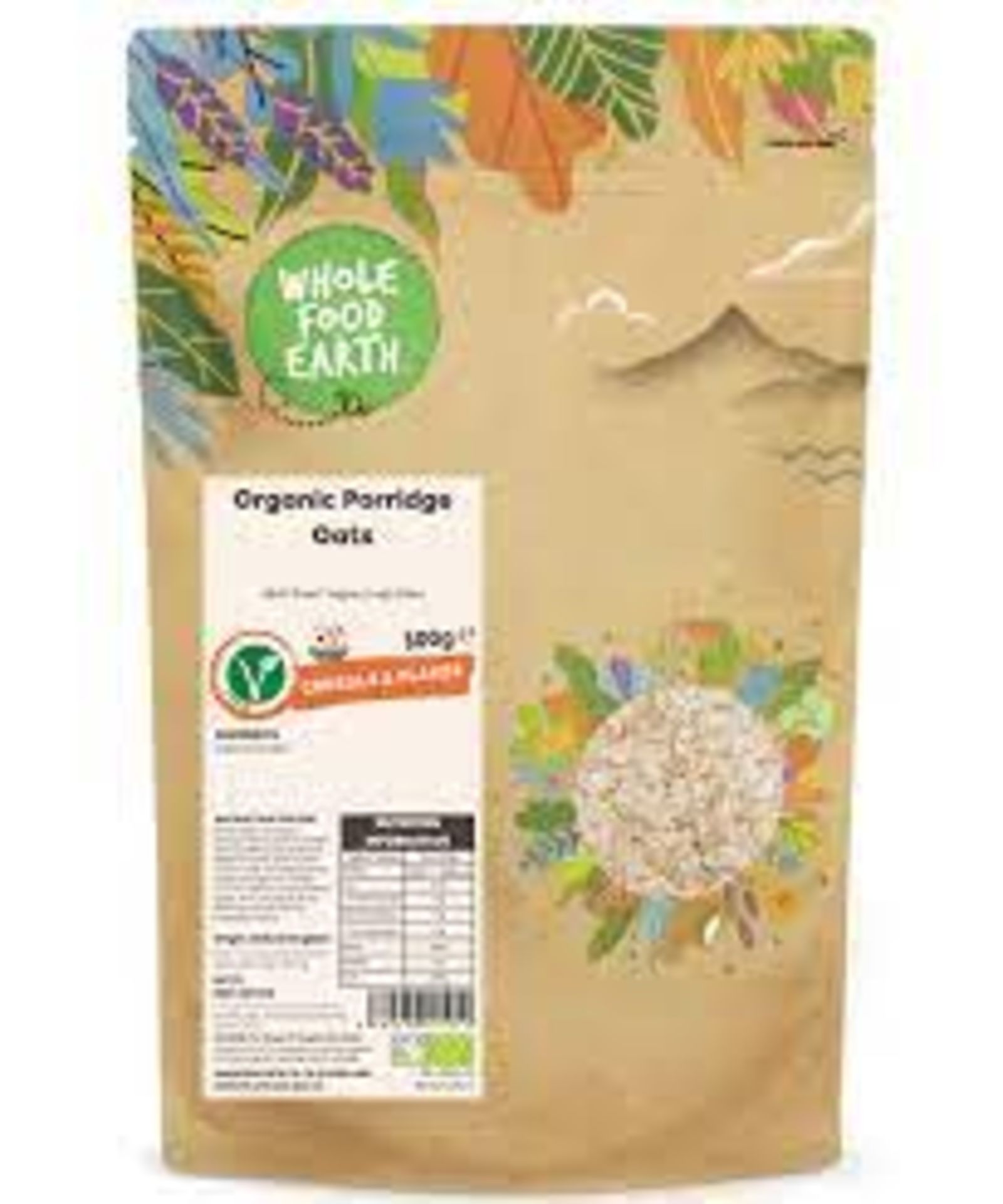 RRP £2285 (Approx. Count 291) Spw37C7716K Wholefood Earth Organic Porridge Oats ‚Äì 1 Kg | Gmo