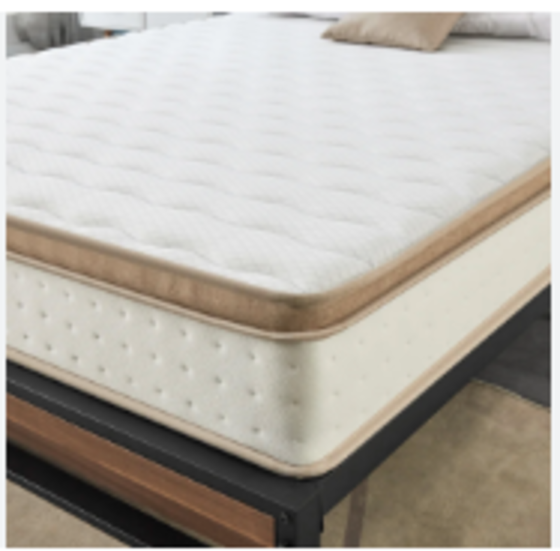 RRP £209 Langfang Liu Tai Furniture Pillow-Top Pocket Sprung 2000 Spring Mattress Size: Double