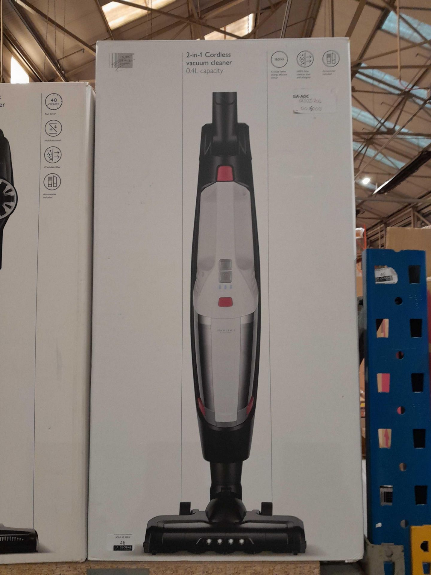 RRP £150 Boxed John Lewis 2In1 Cordless Vacuum Cleaner - Image 2 of 3