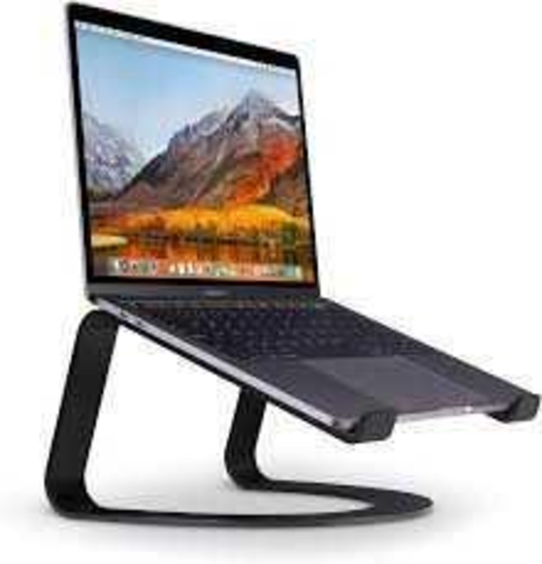 RRP £100 Lot To Contain X2 Boxed Black Twelve south Curve MacBook Stand