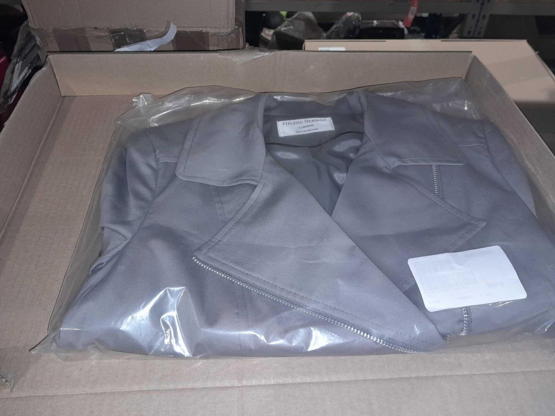 RRP £180 Lot To Contain Grey Helene Berman Biker Jacket Size 10 - Image 3 of 3