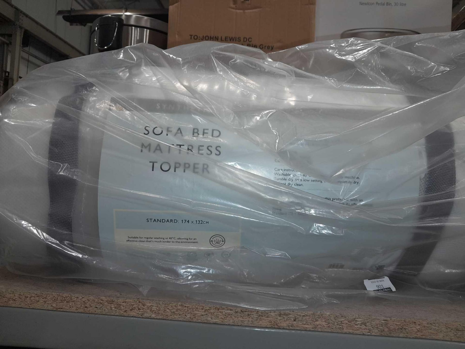 RRP £85 Lot To ContainMatress Topper For Sofa Bed , John Lewis 174X132Cm - Image 2 of 3