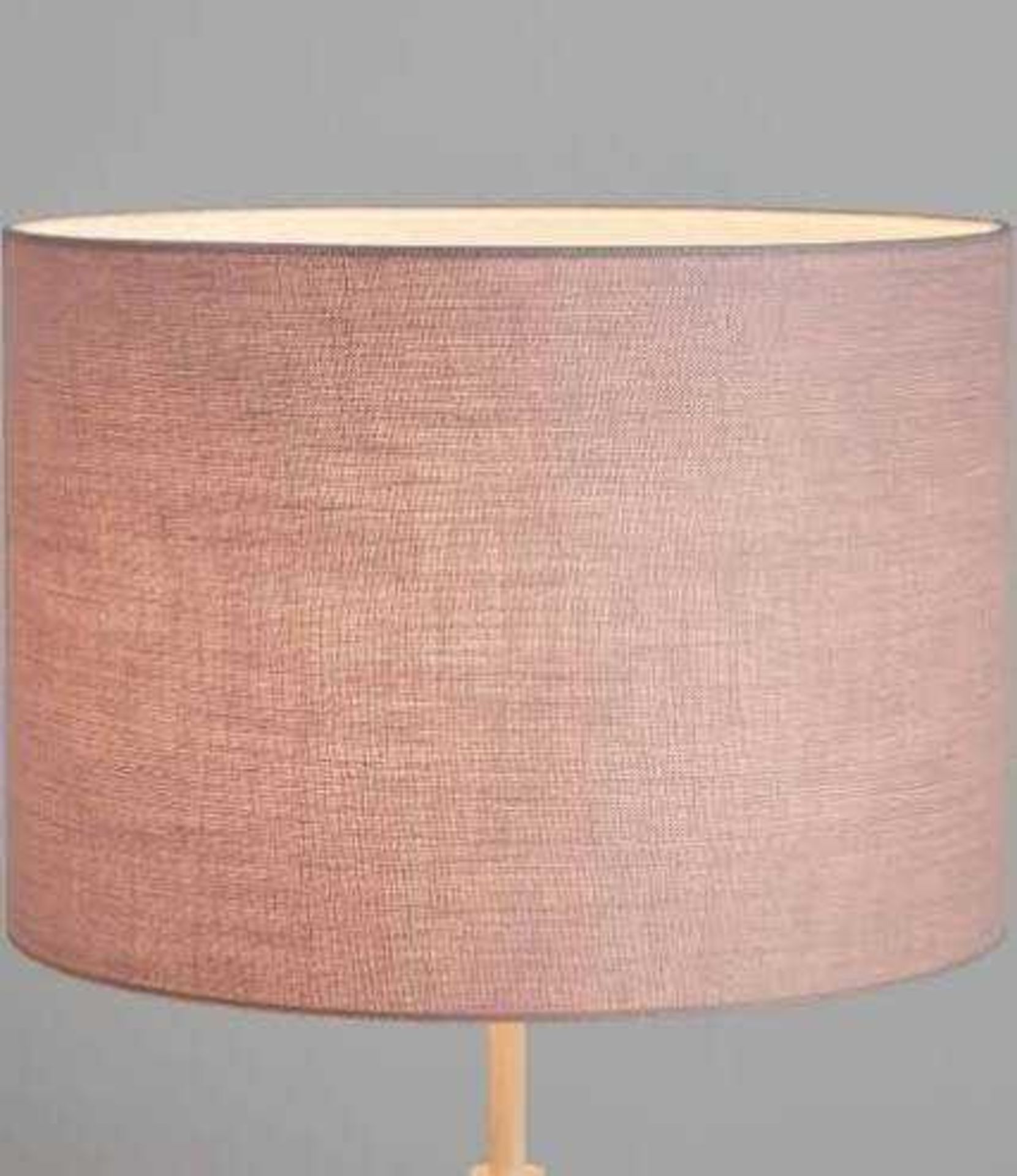 RRP £165 Lot Contains 4 Unboxed Light Shades Including Sophia Drum Shade(Ash Rose),Black Drum Shade,