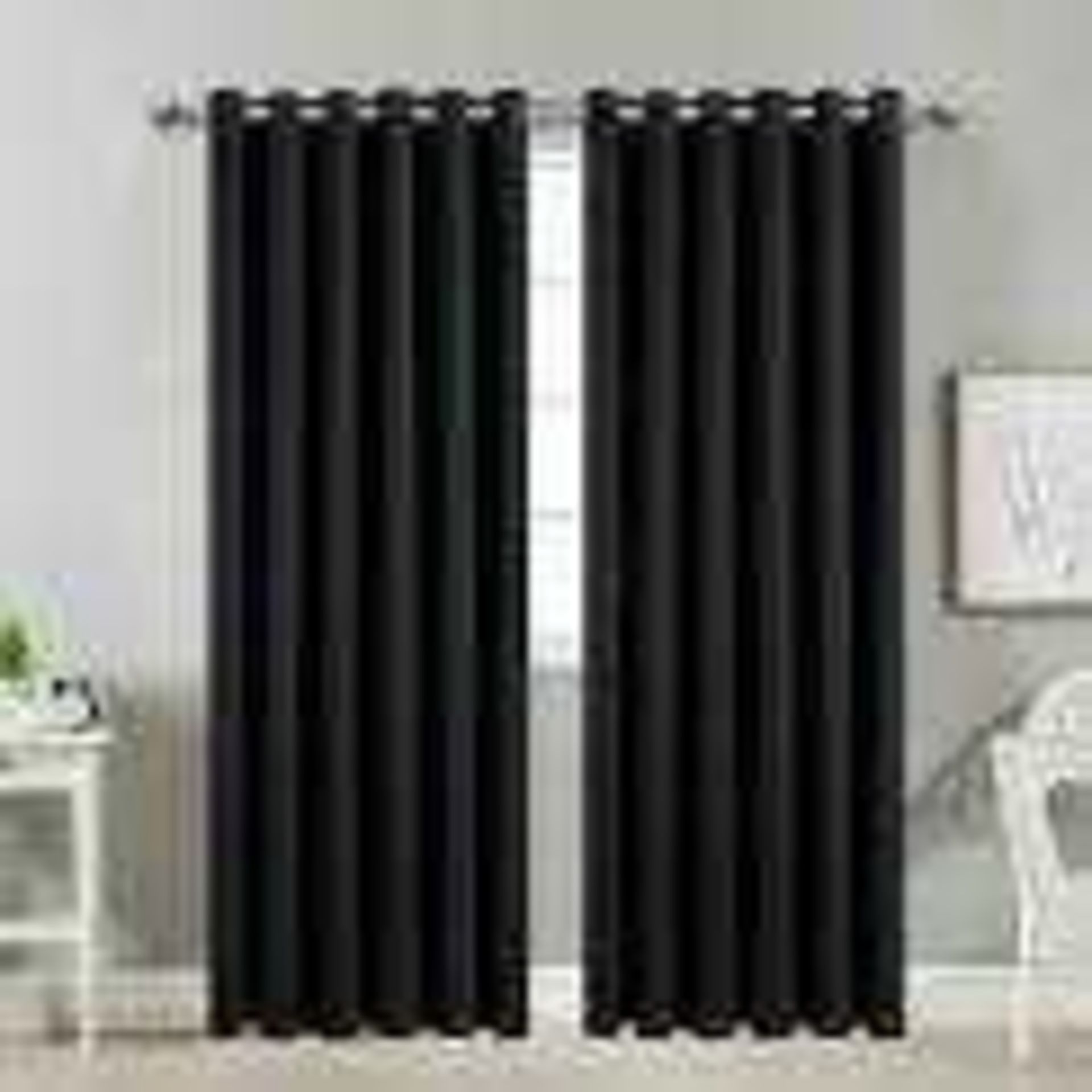 RRP £120 Velvet Window Curtains Cream , Blackout Window Curtains By Imperial Rooms
