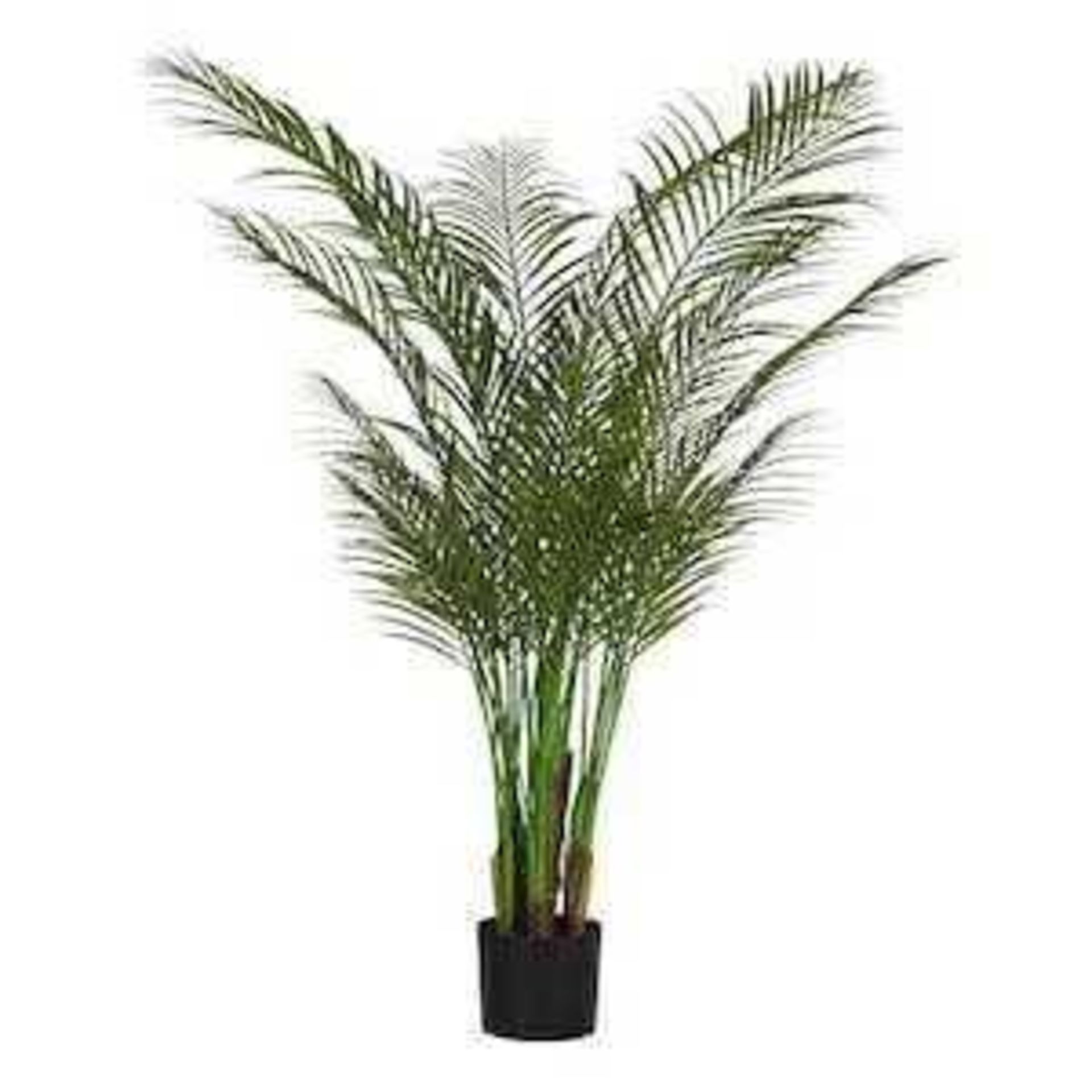 RRP £90 Lot To Contain Boxed My Home Stories Large Leafy Faux Palm Plant In Ceramic Pot