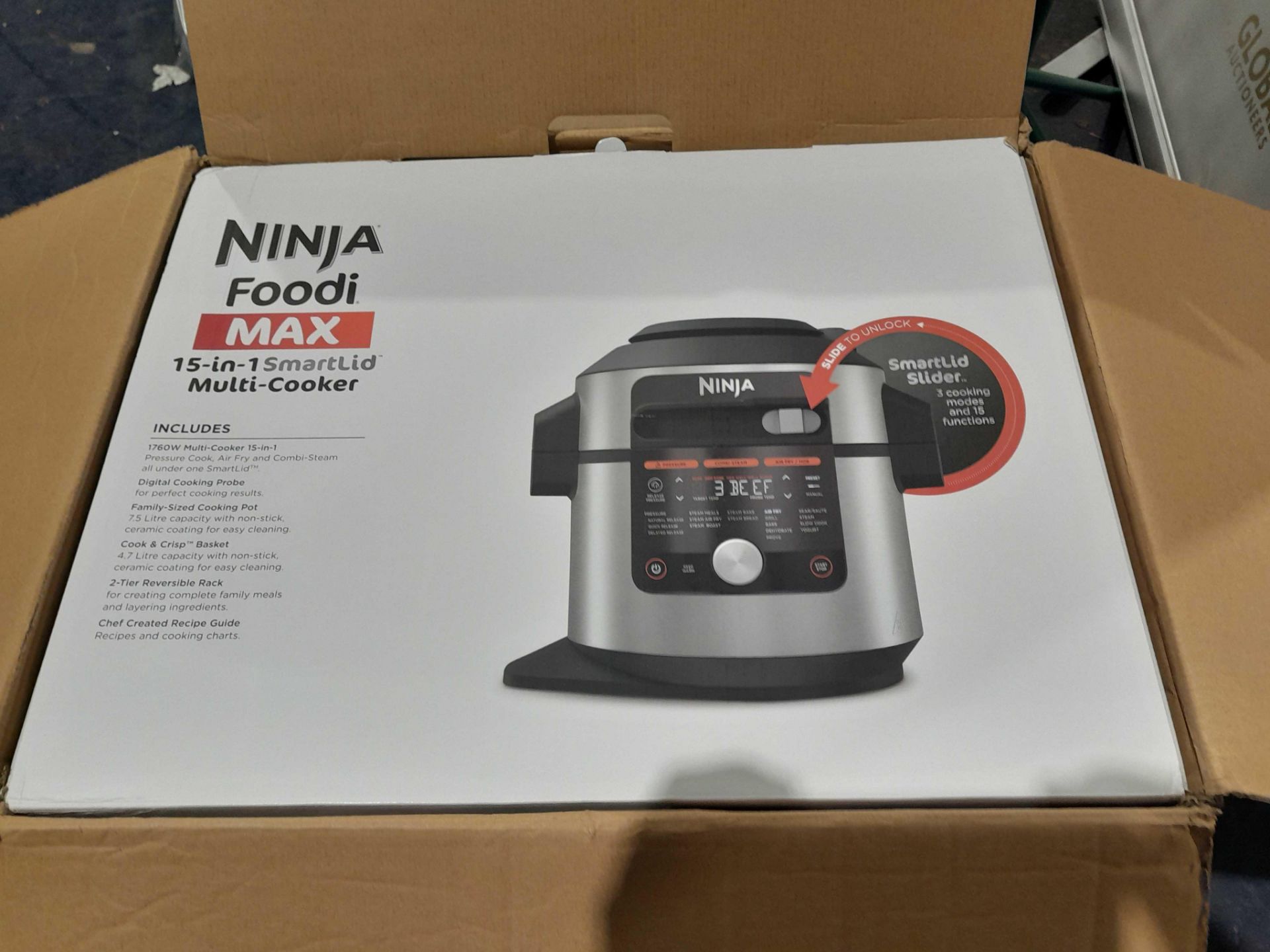 RRP £370 Lot Contains Shark Ninja Foodi 15 In 1 Smartlid Multi Cooker(Untested Electrical)(H) - Image 2 of 4