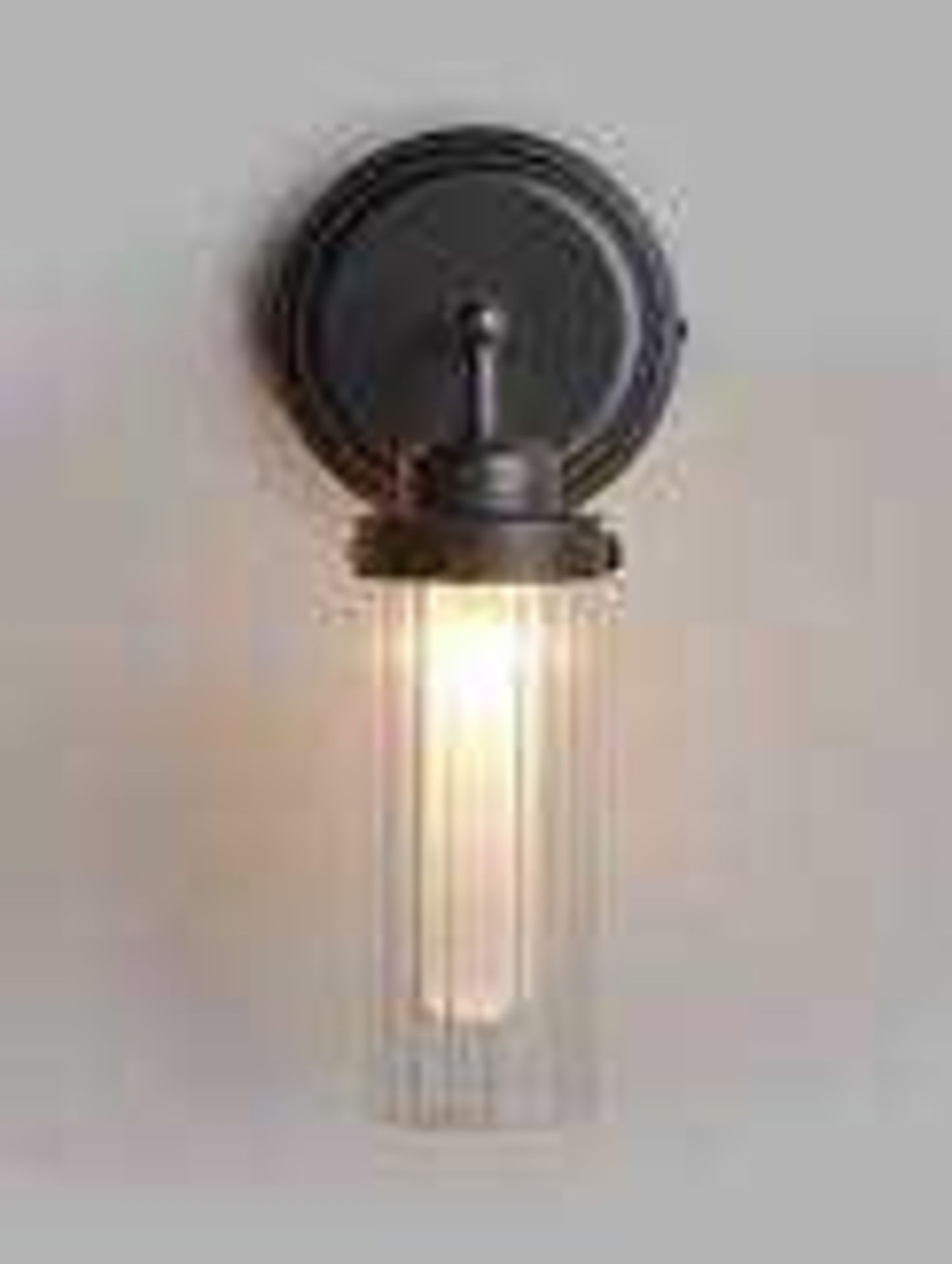 RRP £95 John Lewis Harlow Bathroom Light Set Of 2 Chrome , Restoration Glass 2 Light Bathroom Wall L