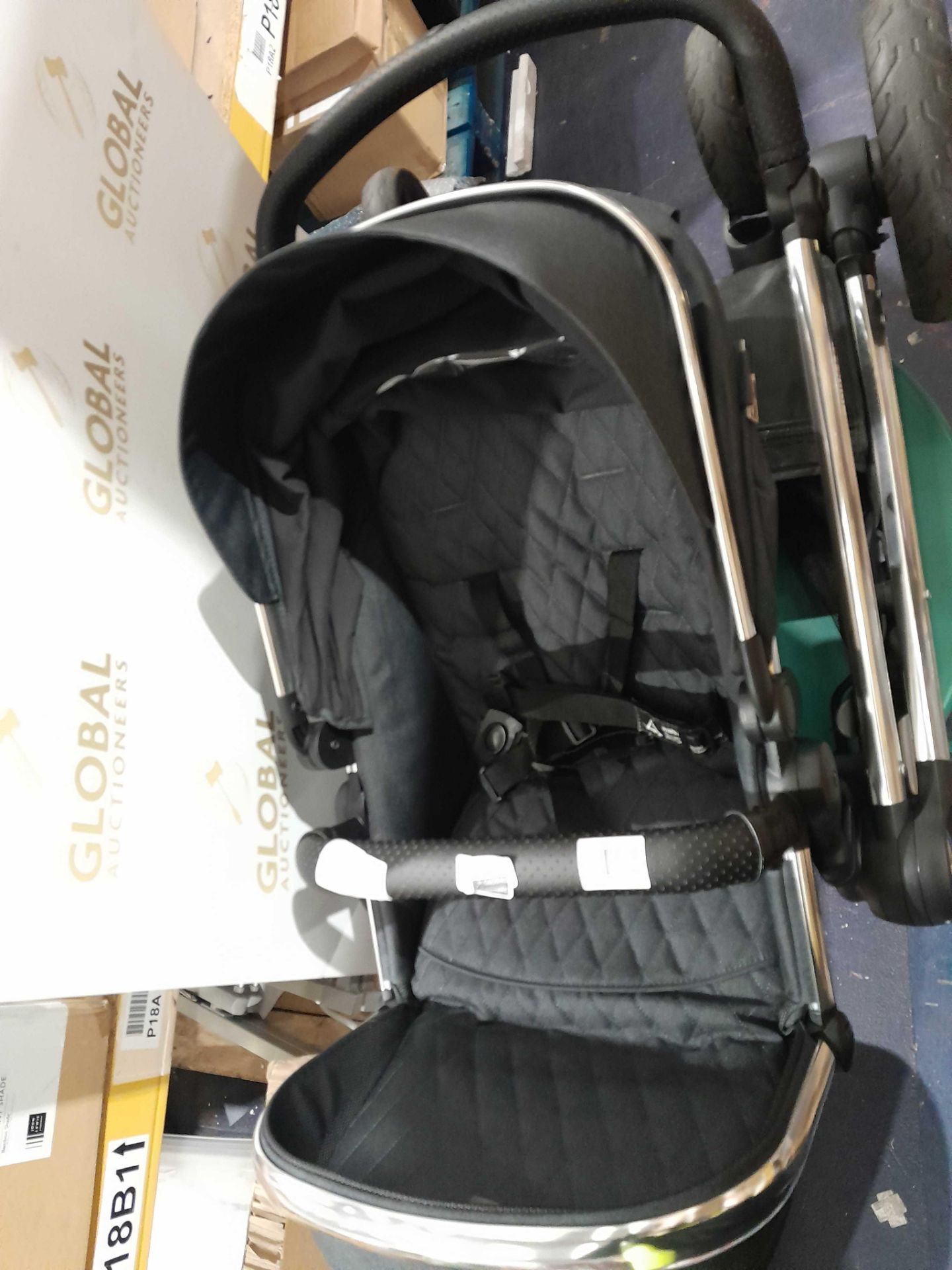 RRP £400 John Lewis Black Travel System - Image 2 of 2