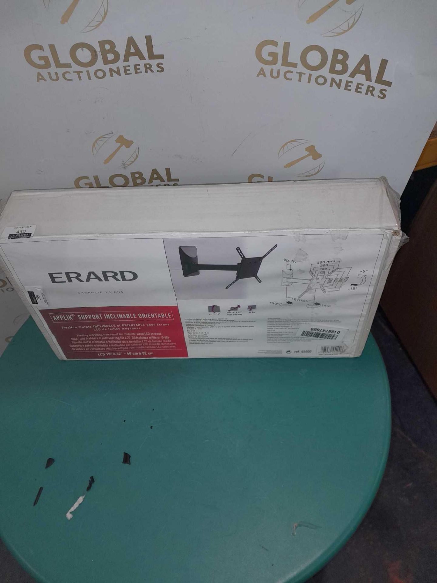 RRP £250 Boxed Erard Applik Support Inclinable Orientable Tv Mount Max 32" - Image 2 of 2