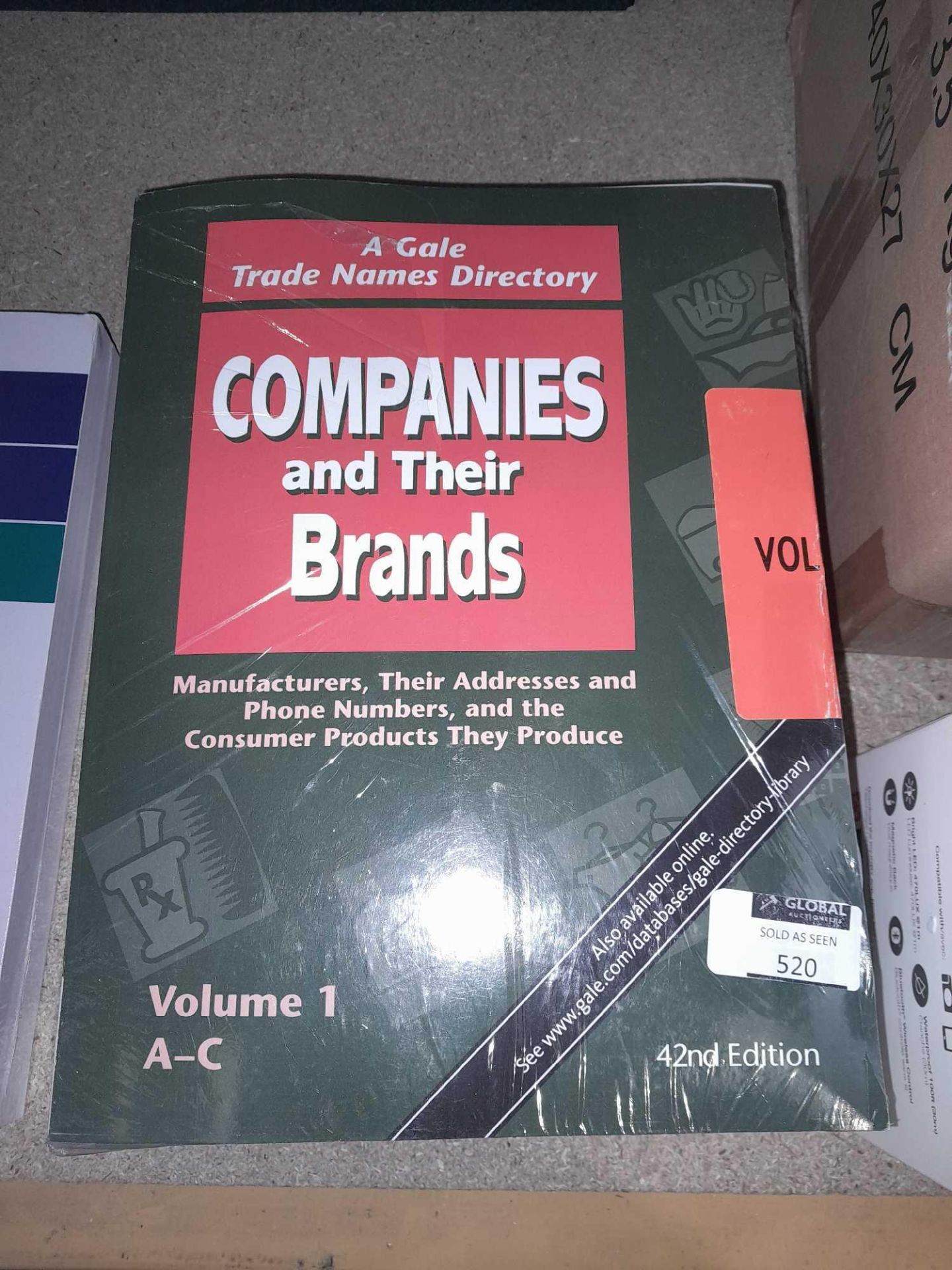 RRP £1200 Companies And Their Brands A Gale Trade Names Directory - Image 2 of 2