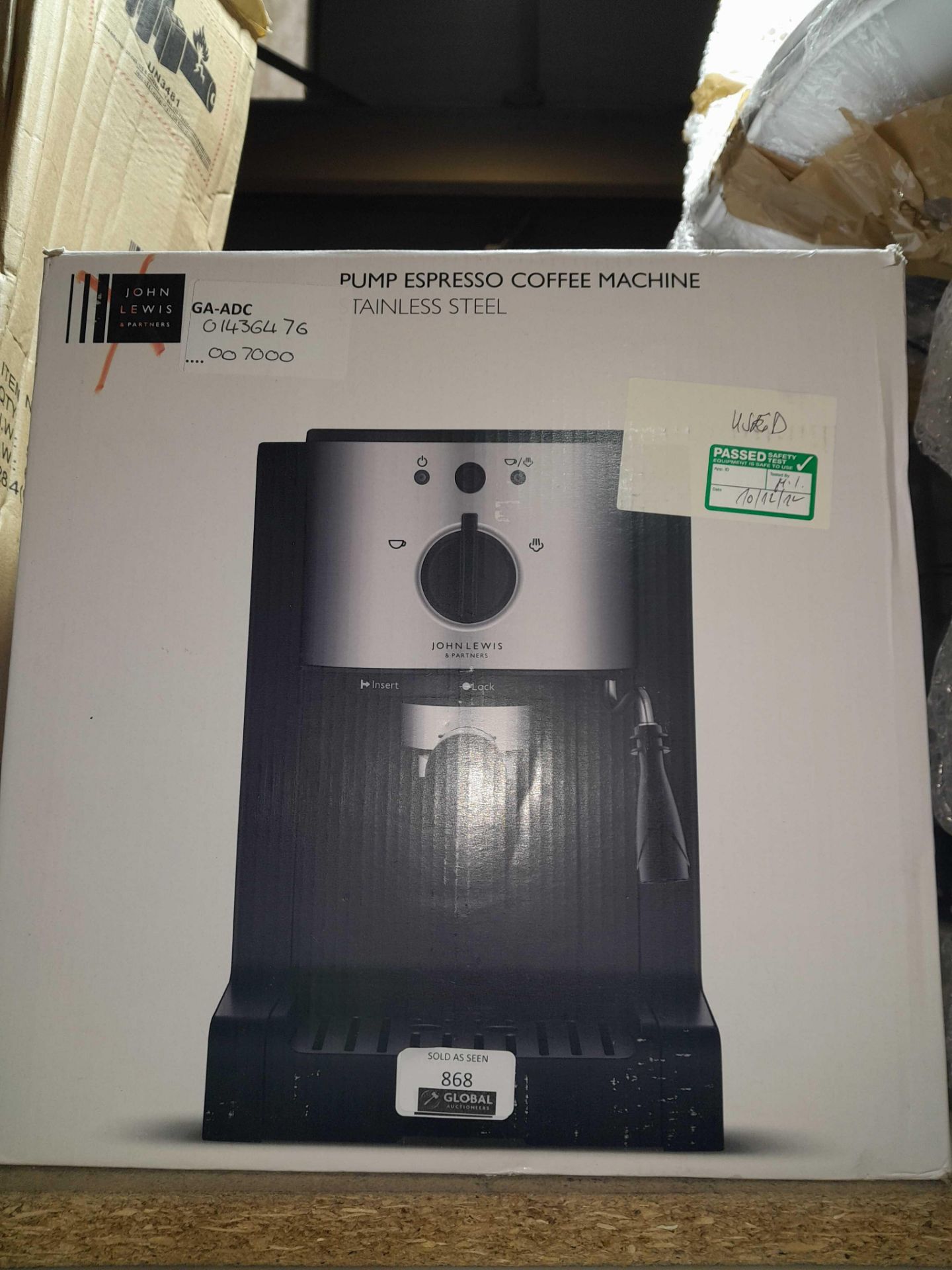RRP £70 Lot To Contain John Lewis Pump Espresso Coffee Machine - Image 2 of 2