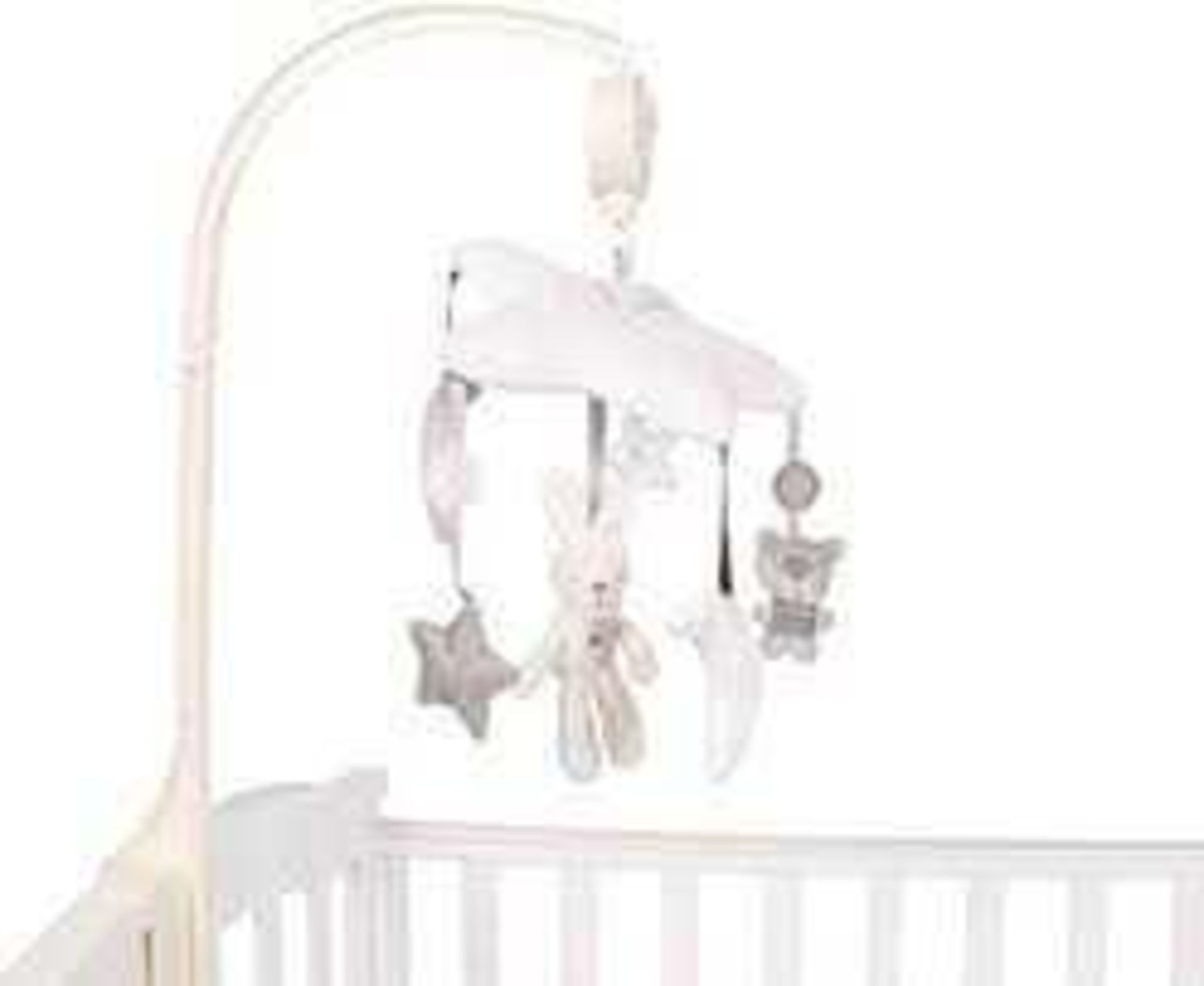 RRP £200 Lot To Contain 39 Rovtop Baby Spieluhr For Cot In White