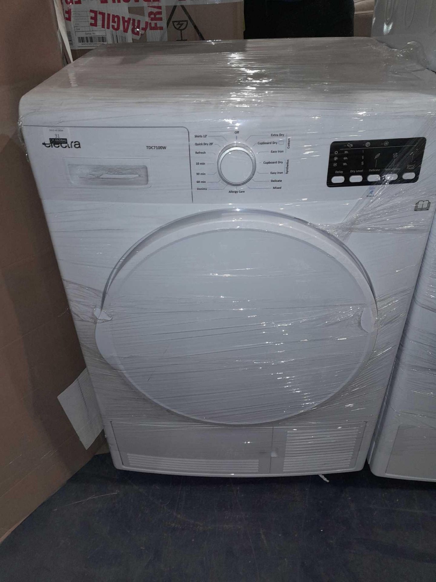 RRP £240 Lot Includes 1 Unboxed Electra Tdc7100W Washing Machine(Untested)(H) - Image 2 of 2