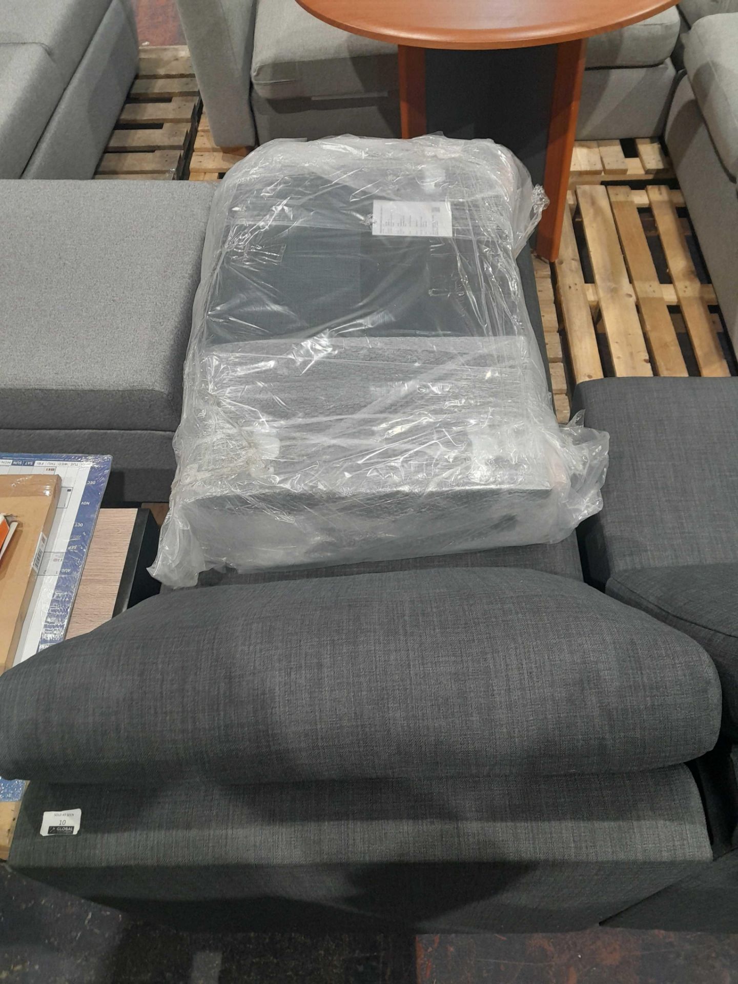 RRP £1400 John Lewis Splayed Arm Sofa Bed With Storage Dark Grey - Image 2 of 3