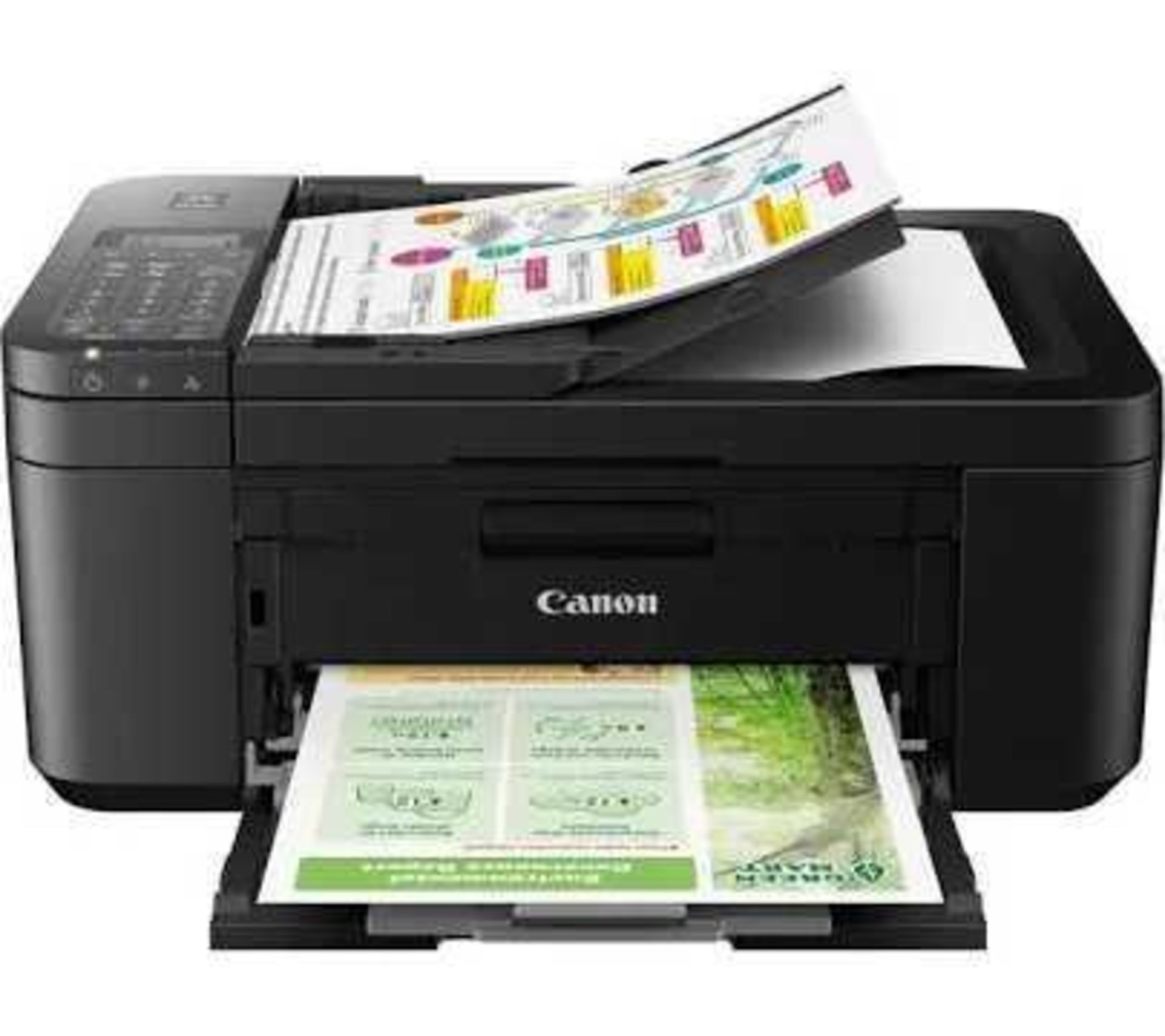 RRP £70 Lot To Contain A Boxed Canon Pixma Tr4650 All-In-One Wireless Wi-Fi Printer