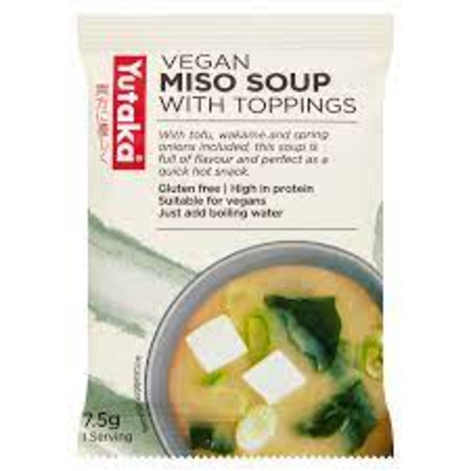 RRP £917 (Approx. Count 114) spW37d2105B (2) 45 x Yutaka Instant Miso Soup Vegetarian 7.5 g (Pack of