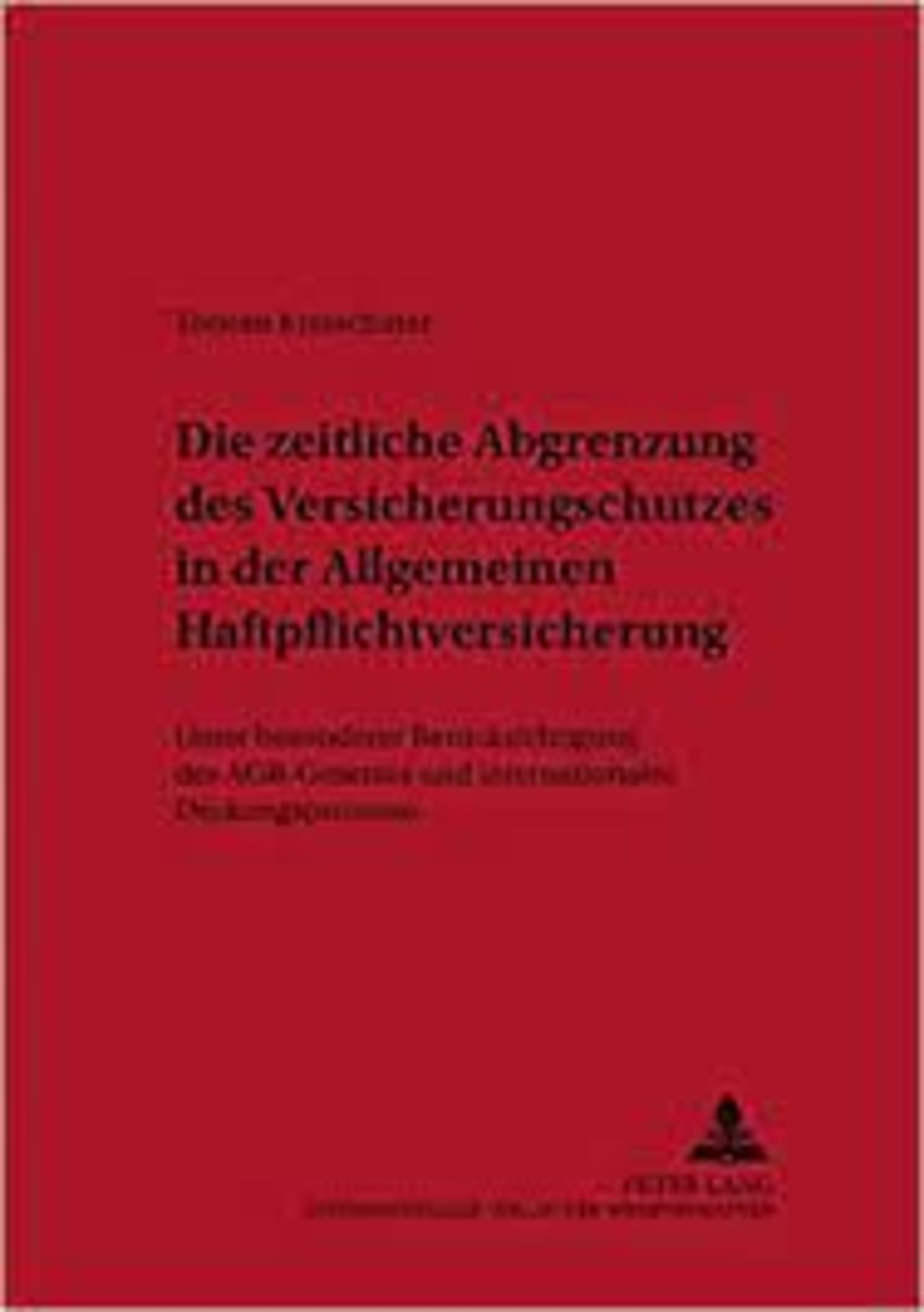 RRP £1459 (Approx. Count 32)(B31) spW50H9606f "Die Zeitliche Abgrenzung Des Versicherungsschutzes in