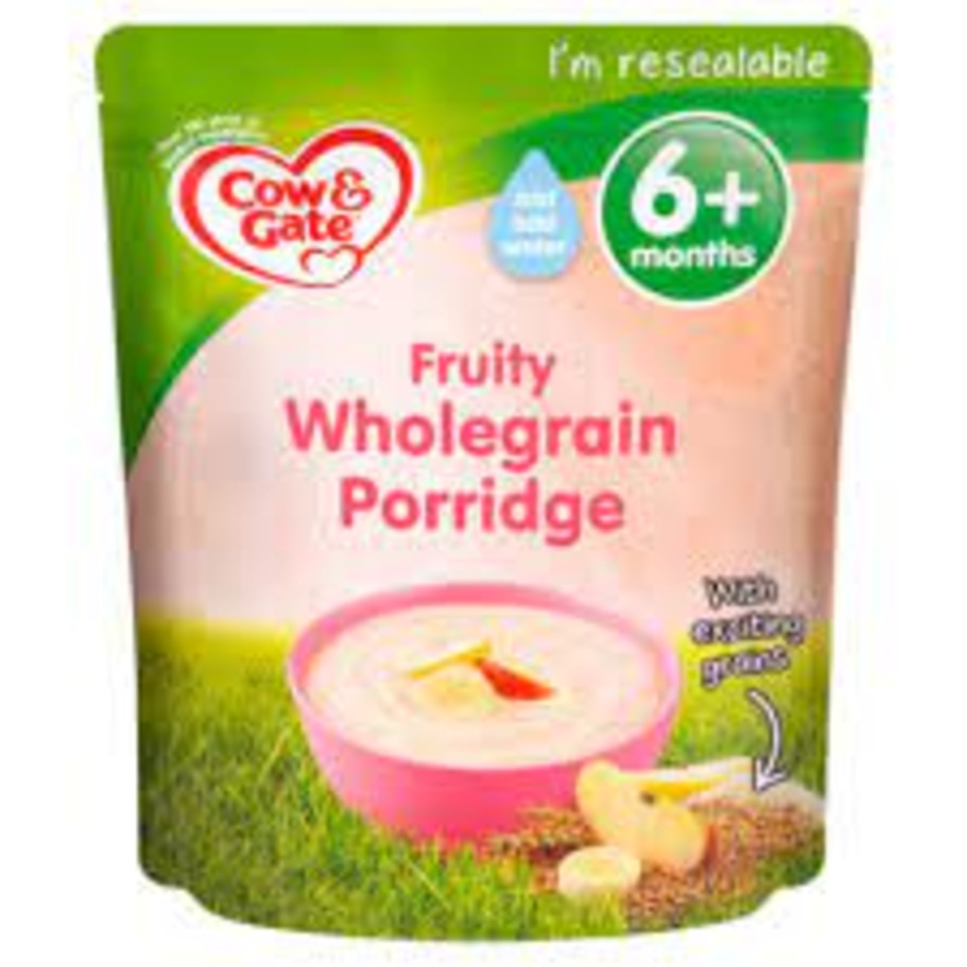 RRP £1089 (Approx. Count 86) spW37d2102b (1) 44 x Cow & Gate Fruity Wholegrain Porridge Baby Food