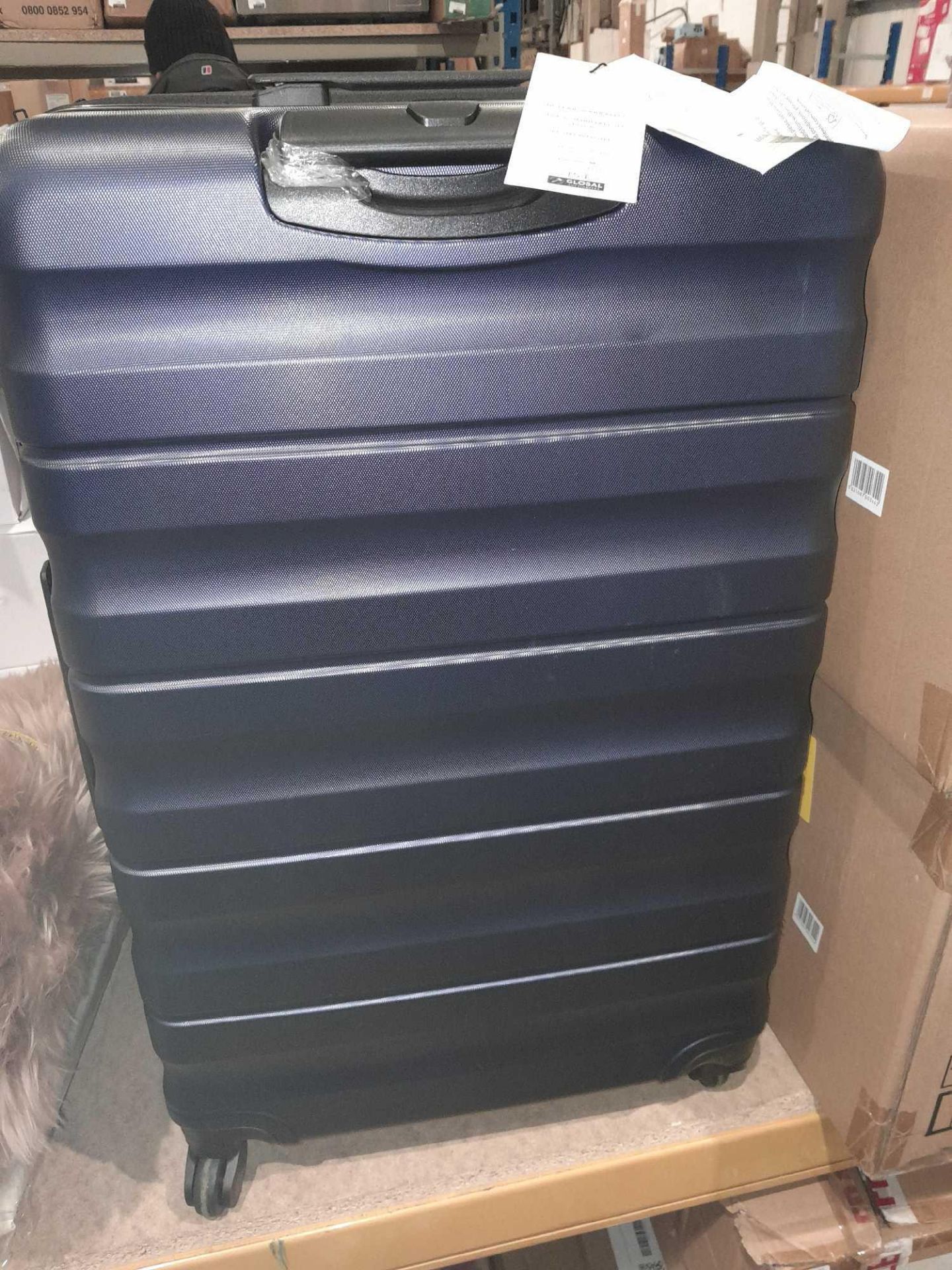 RRP £195 Lot To Contain X3 Assorted John Lewis Hard-shell Suitcases In Black X2& 1 Blue - Image 2 of 3