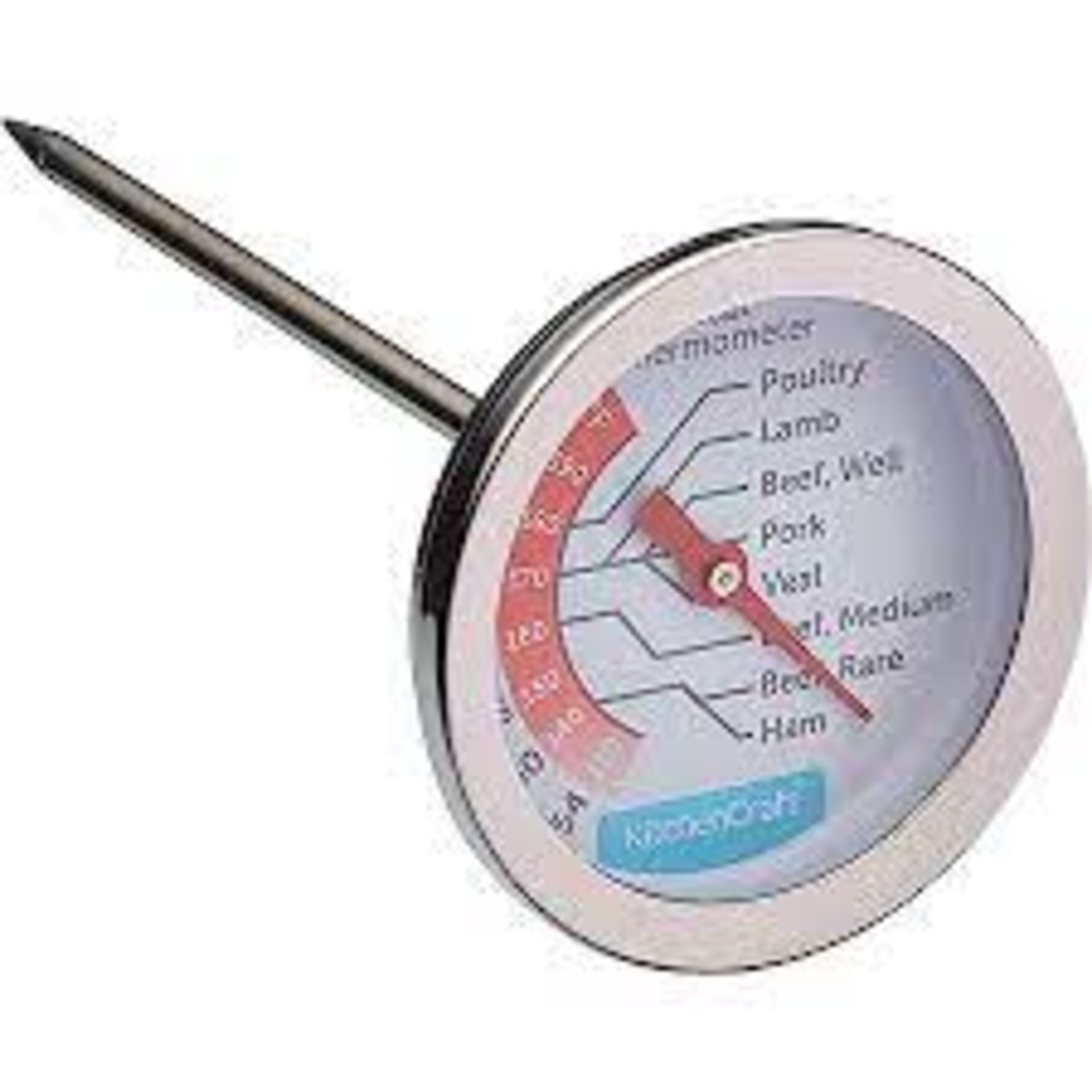 RRP £200 lot to contain assorted kitchen utensils includes approx 10 meat thermometers, set of 3 coo