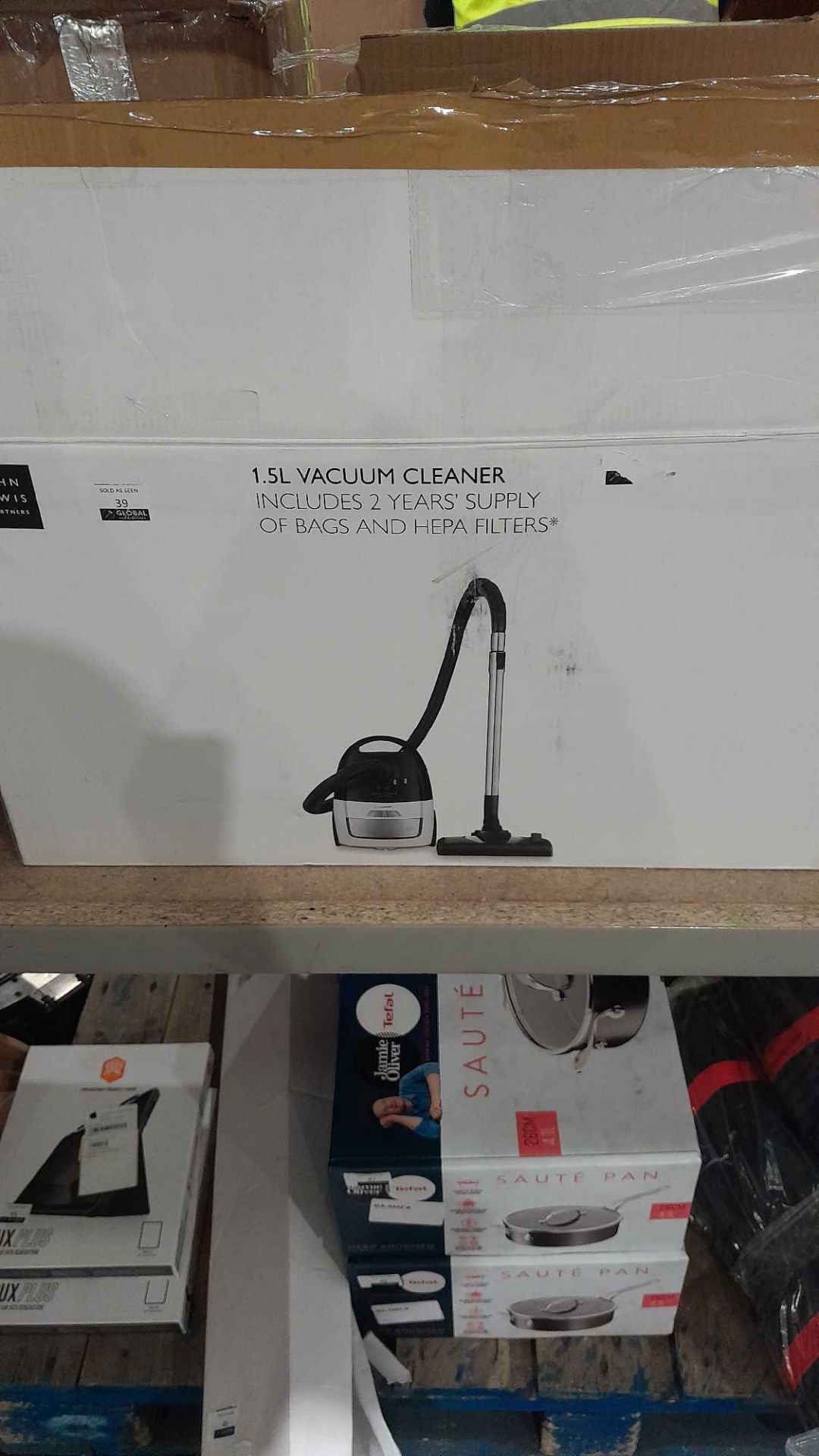 RRP £60 Lot To Contain John Lewis 1.5L Vacuum Cleaner - Image 2 of 3