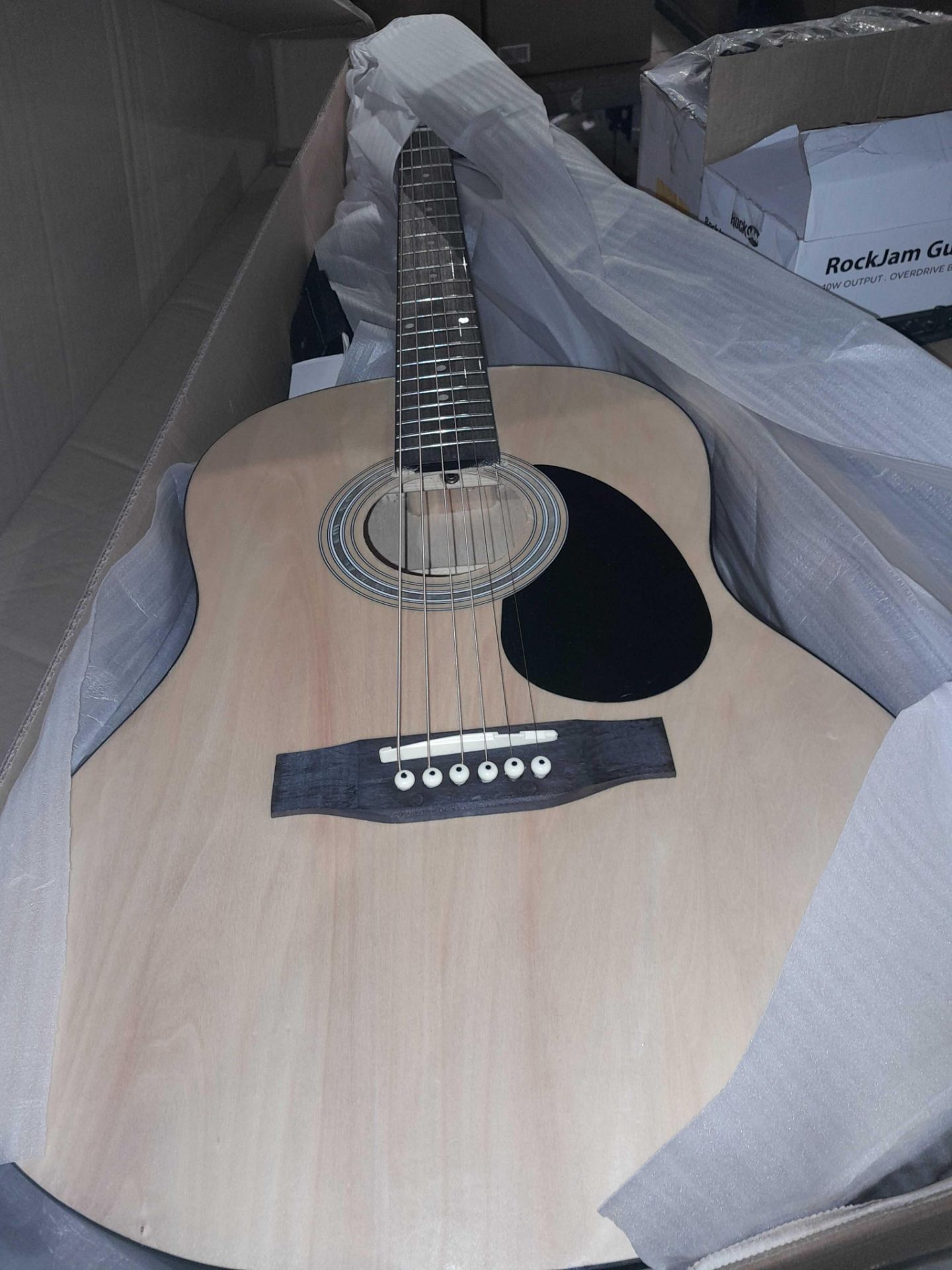 RRP £240 Lot To Contain X3 Martin Smith Acoustic Guitars Natural Colour - Image 2 of 3