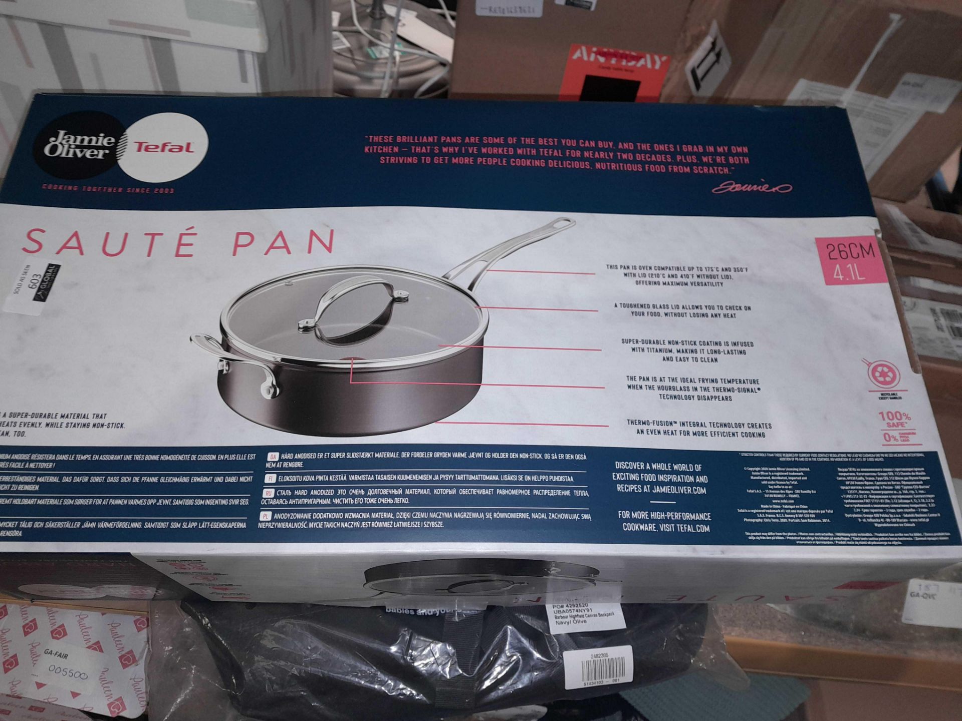 RRP £150 lot to contain tefal saute pan - Image 2 of 4