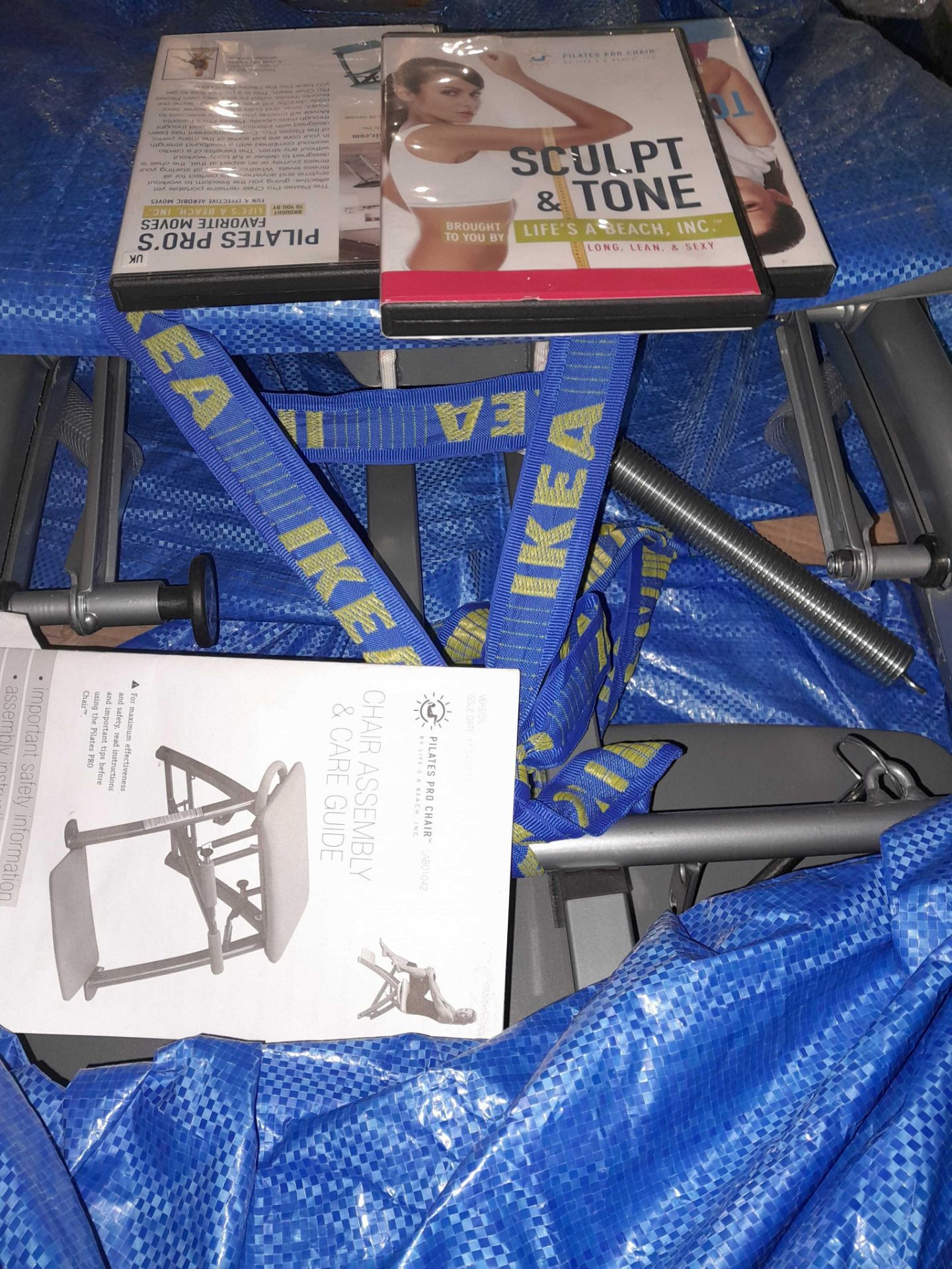 RRP £60 Lot Includes Bagged Polatepro Chair With 3 DVDs(Used)(Untested)(H) - Image 3 of 3