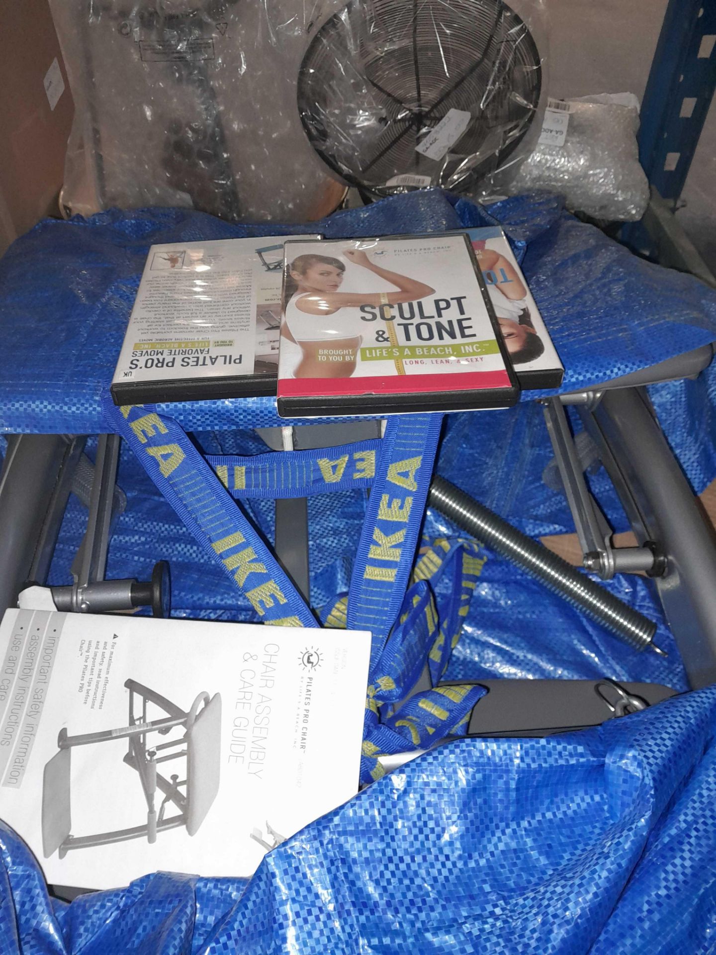RRP £60 Lot Includes Bagged Polatepro Chair With 3 DVDs(Used)(Untested)(H) - Image 2 of 3