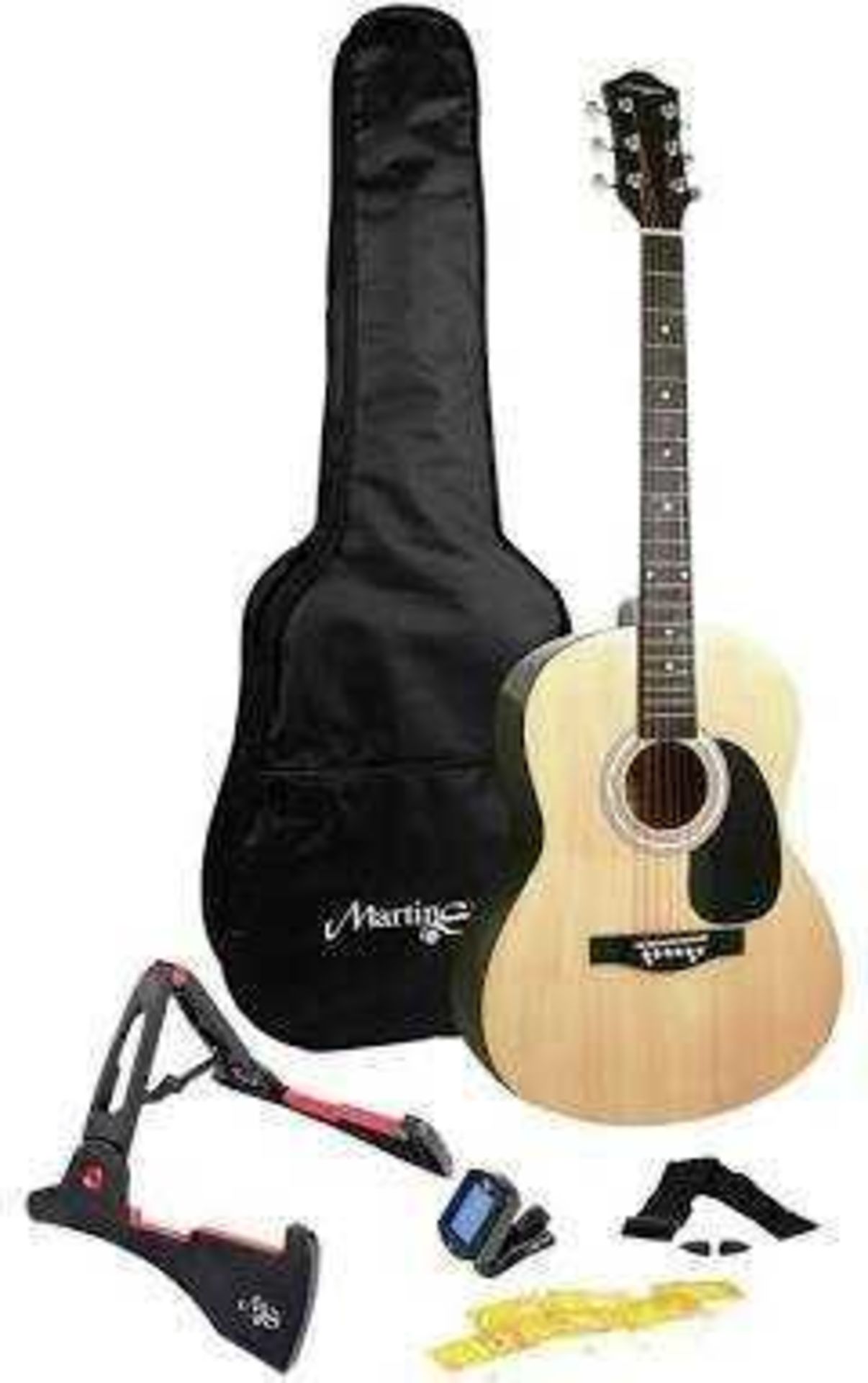 RRP £240 Lot To Contain X3 Martin Smith Acoustic Guitars Natural Colour