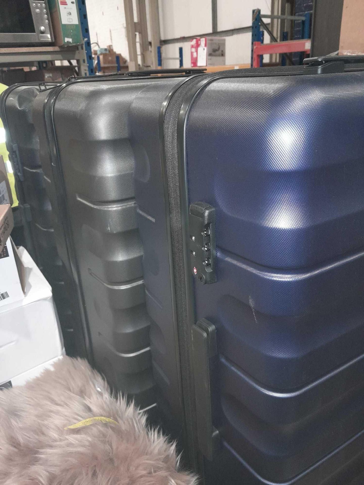 RRP £195 Lot To Contain X3 Assorted John Lewis Hard-shell Suitcases In Black X2& 1 Blue - Image 3 of 3