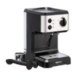 RRP £70 A Lot To Contain Amazon Basics Espresso Coffee Machine With Milk Frother