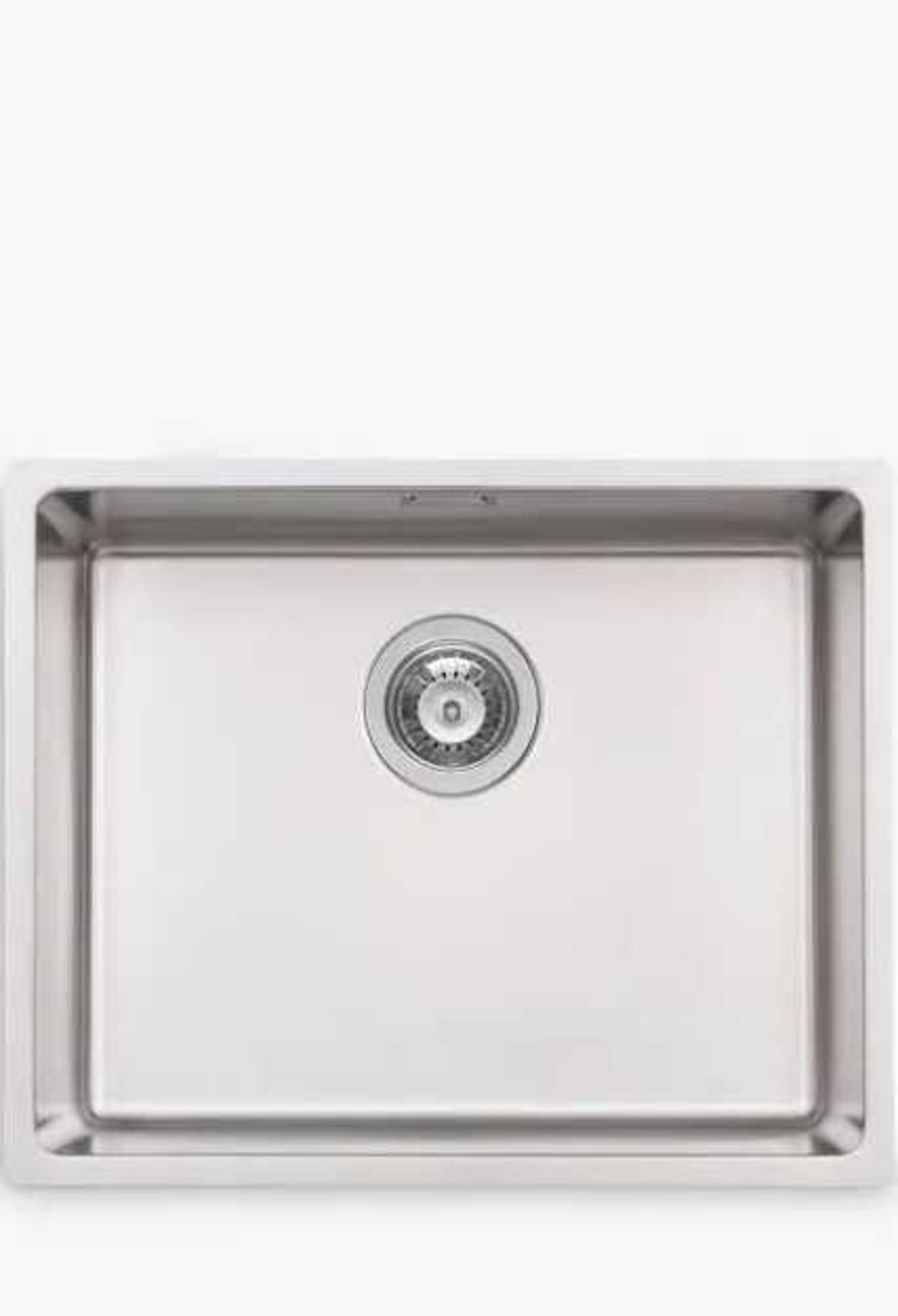 RRP £375 A Lot To Contain Boxed John Lewis Square Bowl Stainless Steel Sink